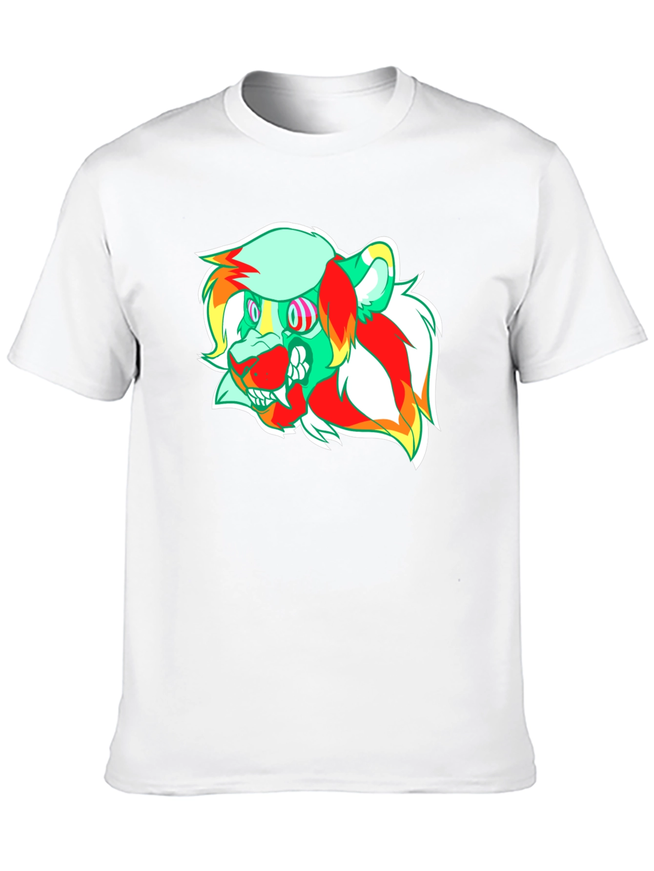 Psychedelic Lion Graphic Tee - Modern Comfort