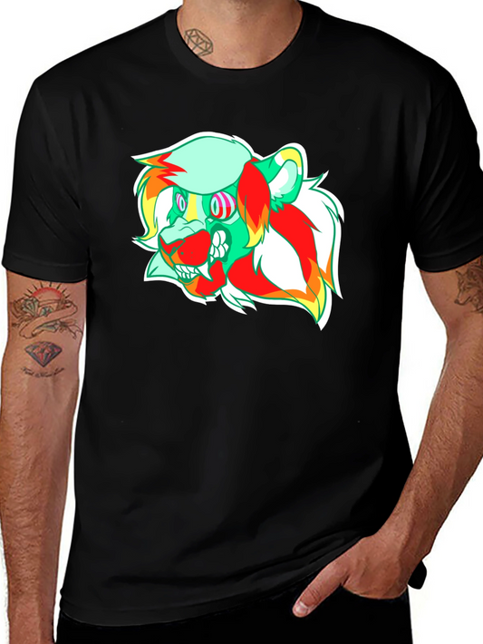 Psychedelic Lion Graphic Tee - Modern Comfort