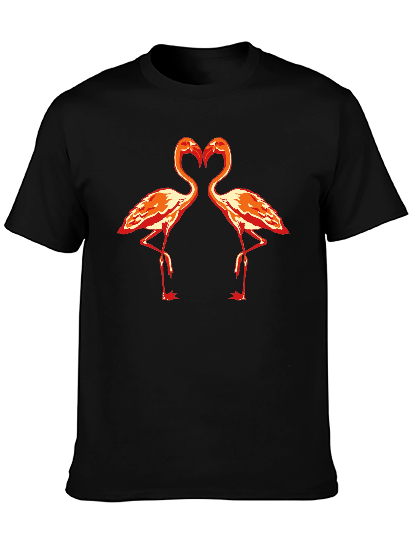 Flamingo Heart Graphic T-Shirt