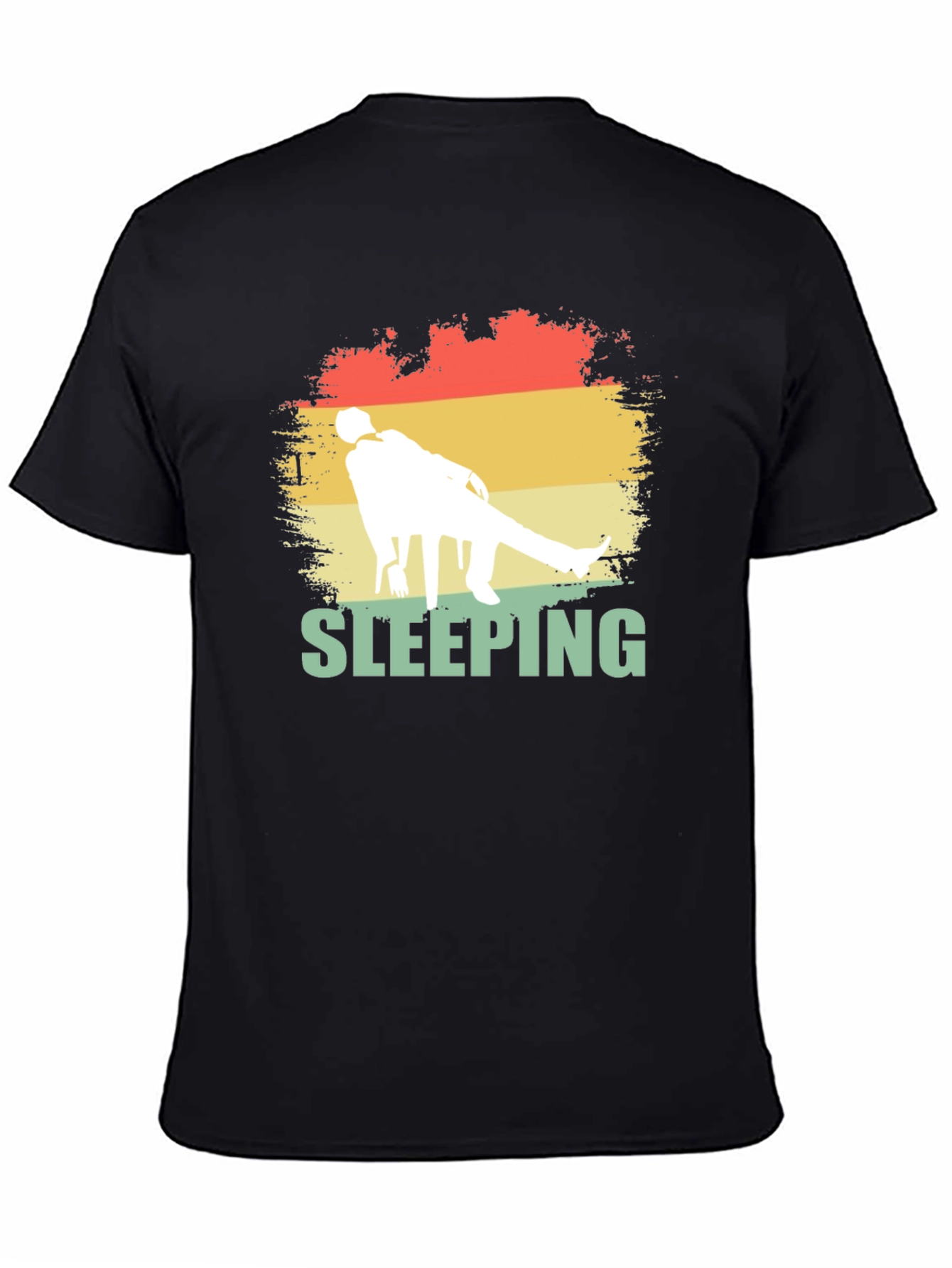 Sleeping Retro Style Graphic Tee