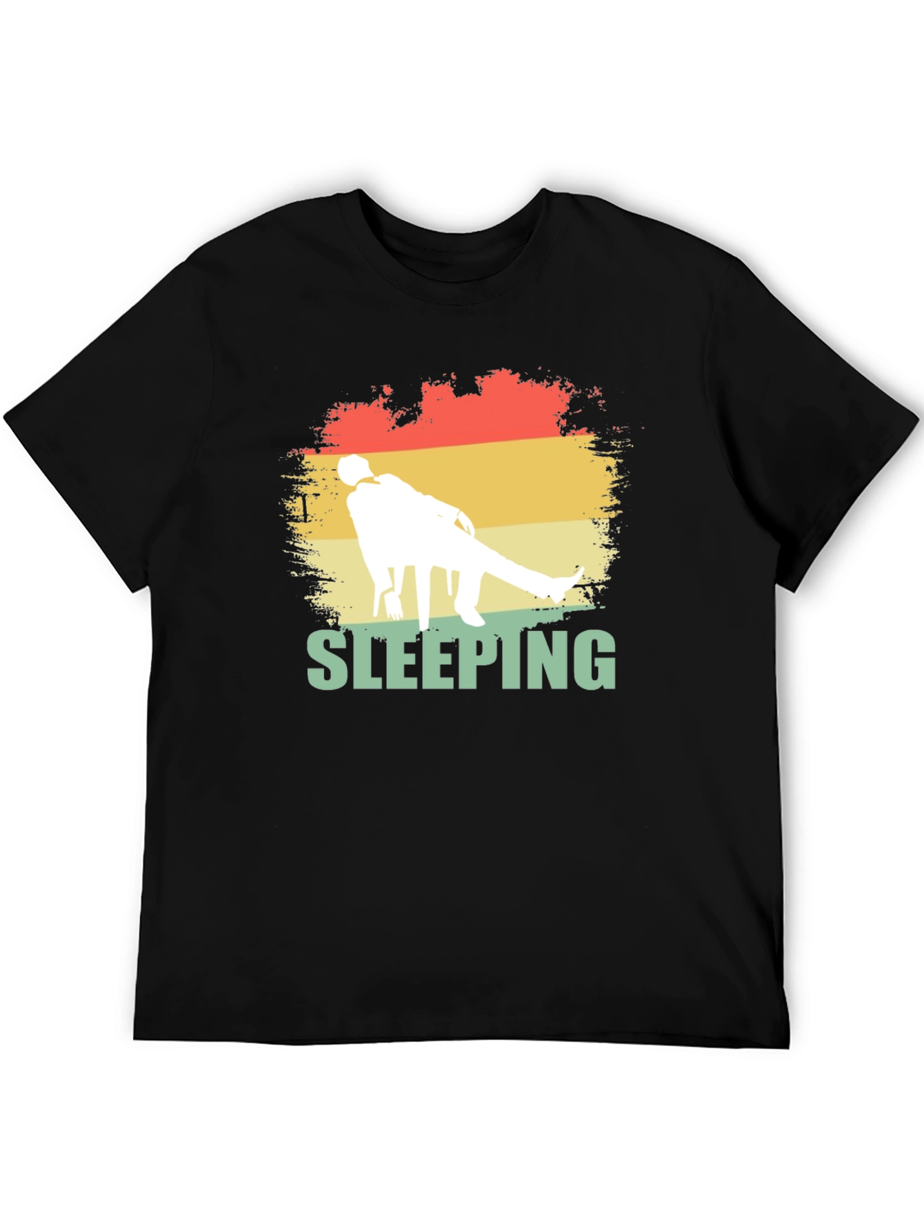 Sleeping Retro Style Graphic Tee