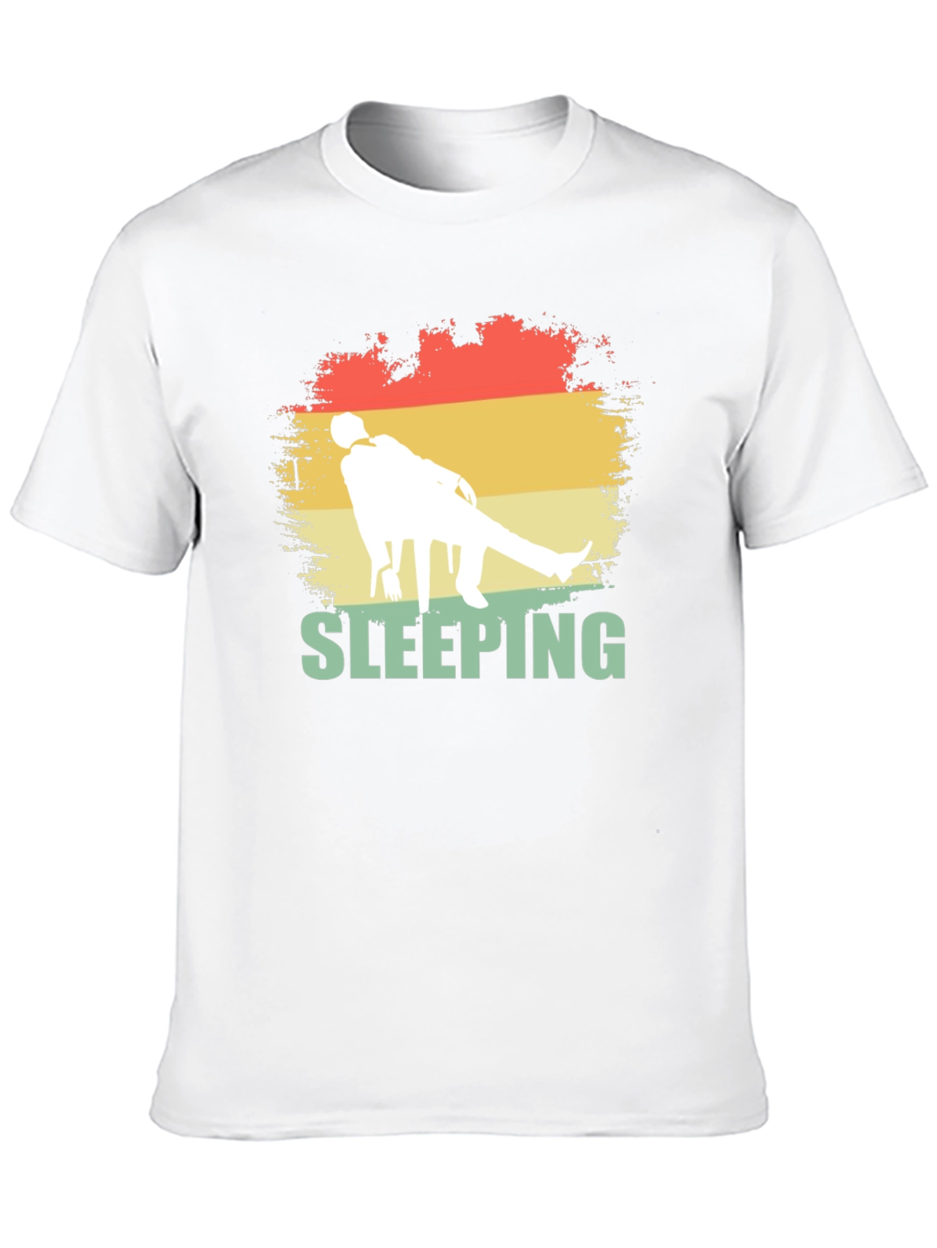 Sleeping Retro Style Graphic Tee