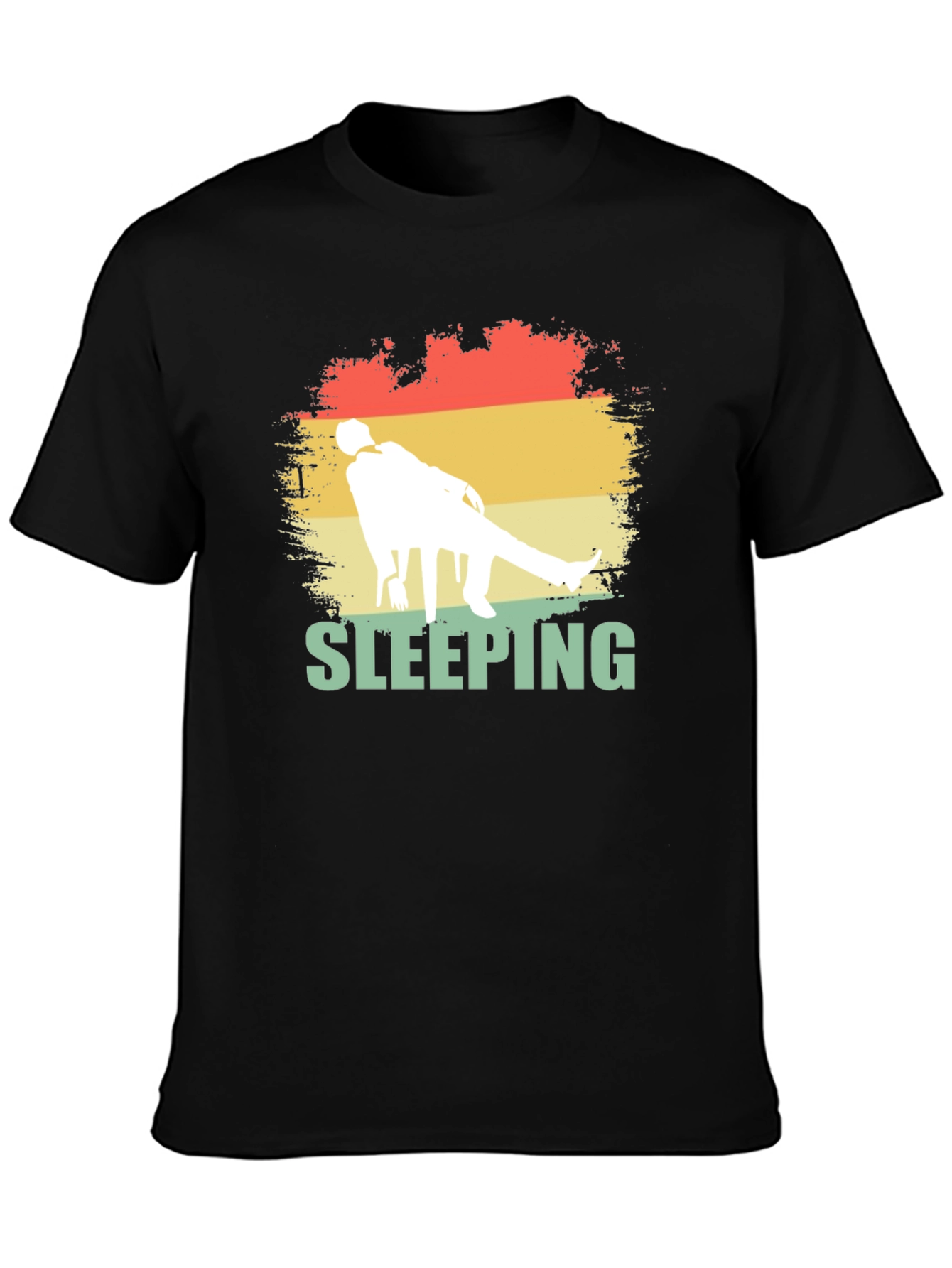 Sleeping Retro Style Graphic Tee