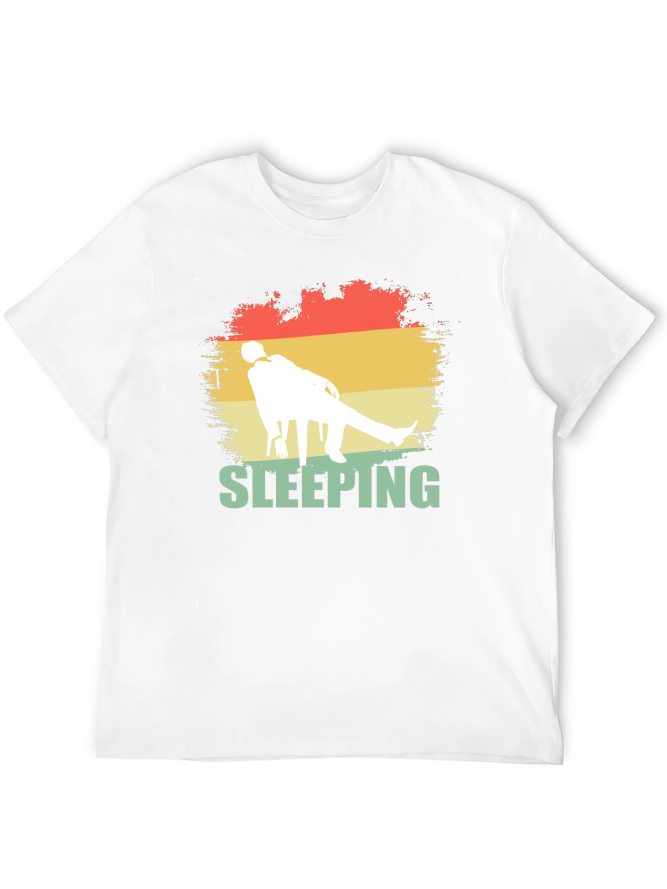 Sleeping Retro Style Graphic Tee