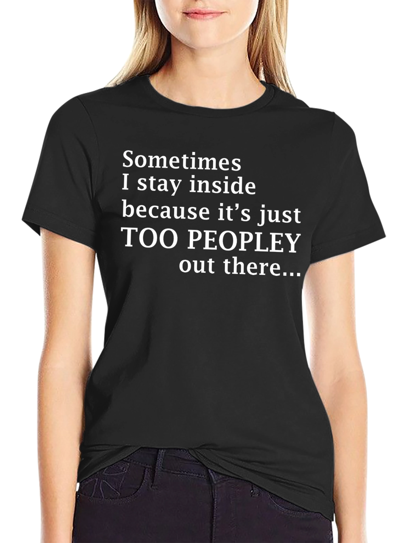 Introvert Humor T-Shirt - Too Peopley