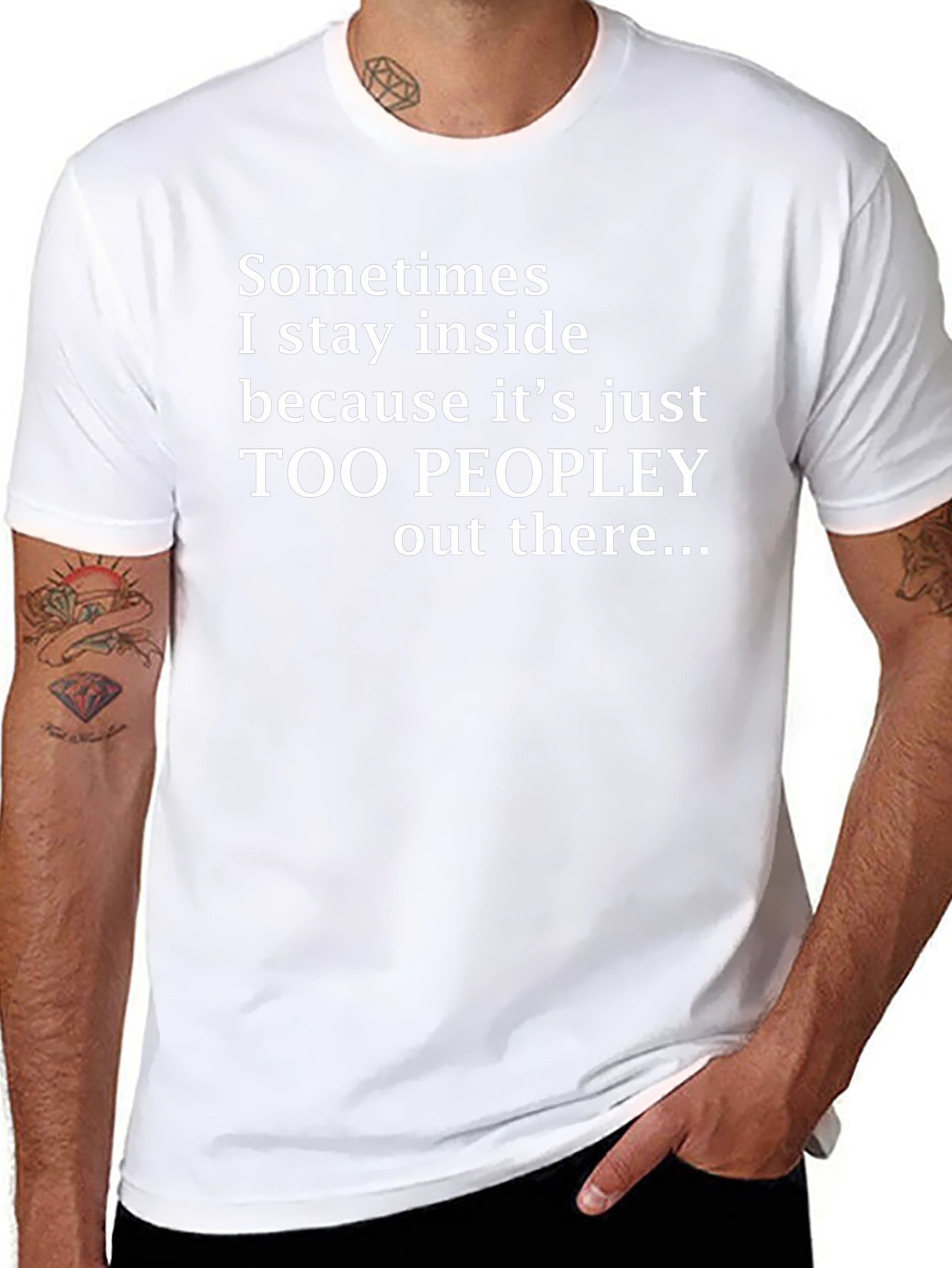 Introvert Humor T-Shirt - Too Peopley