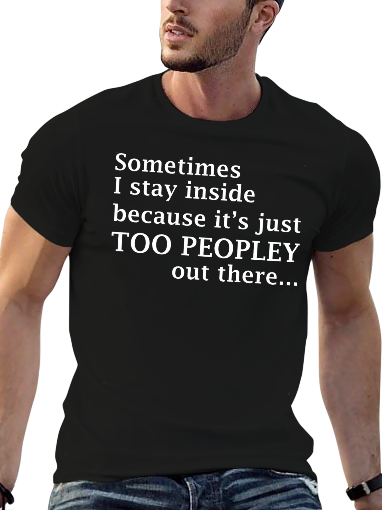 Introvert Humor T-Shirt - Too Peopley