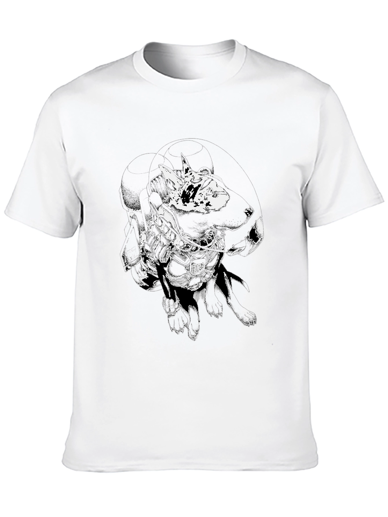 Abstract Graphic Black T-Shirt for Men