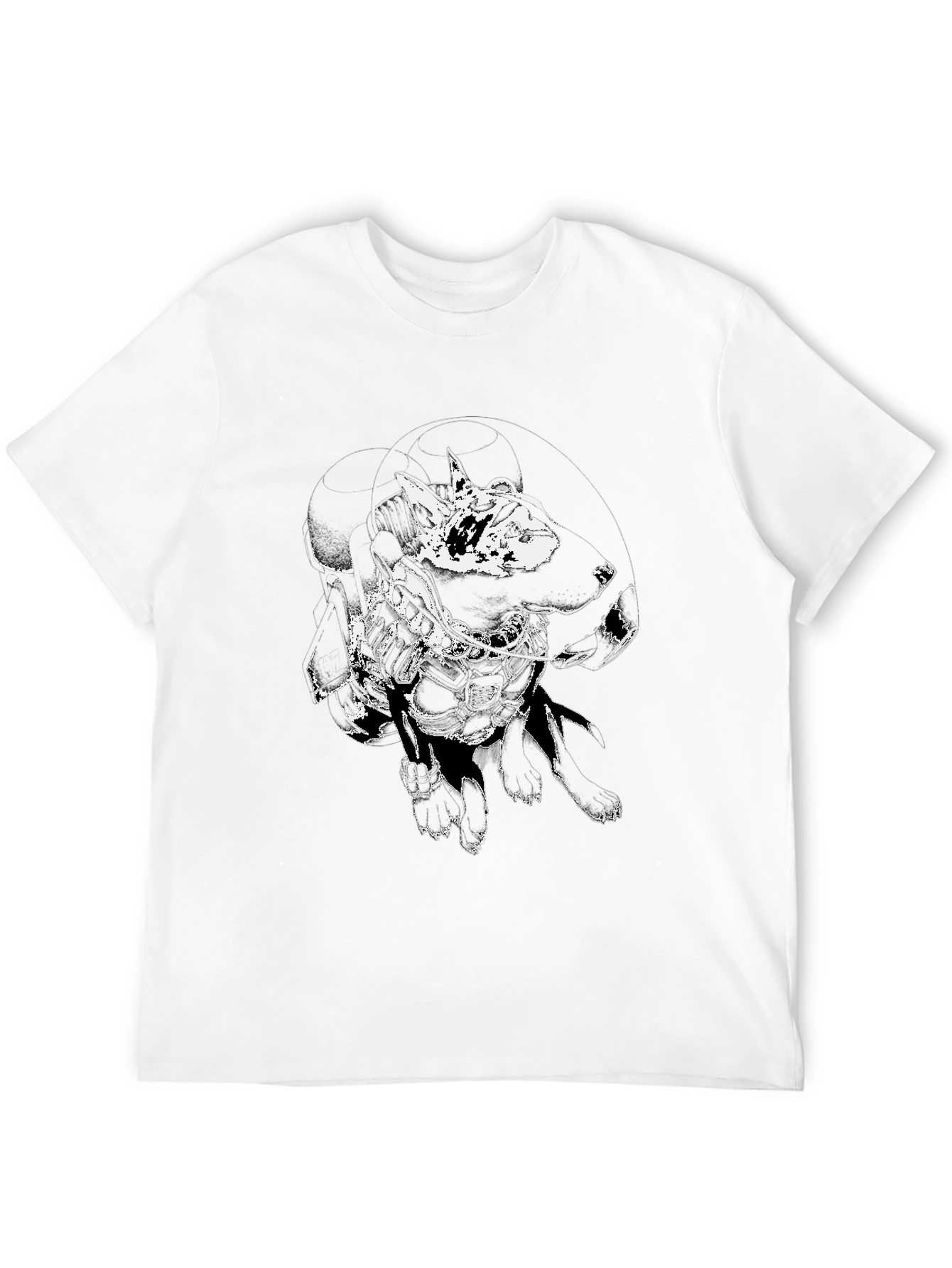 Abstract Graphic Black T-Shirt for Men