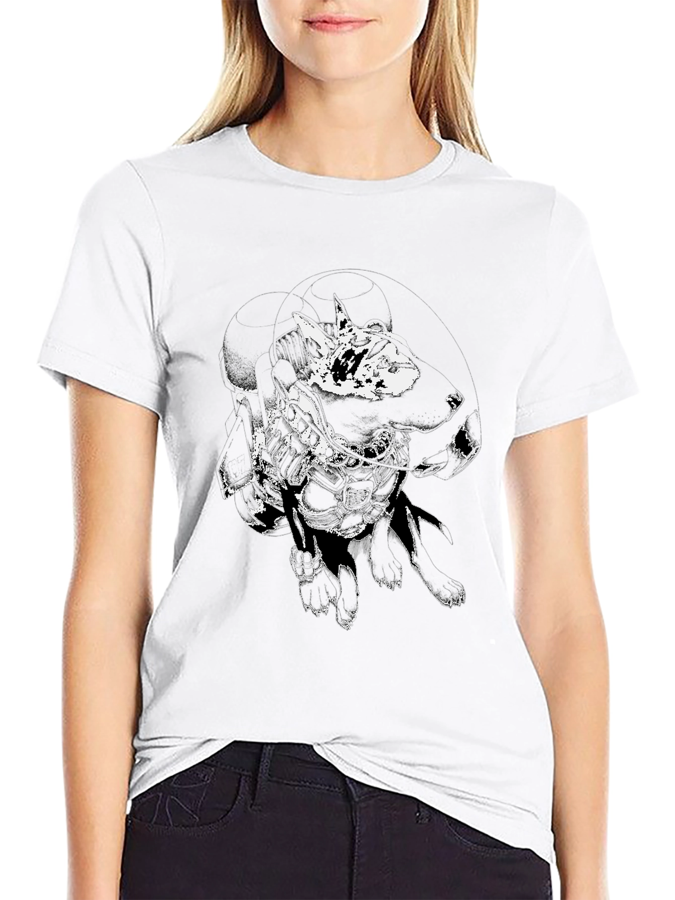 Abstract Graphic Black T-Shirt for Men