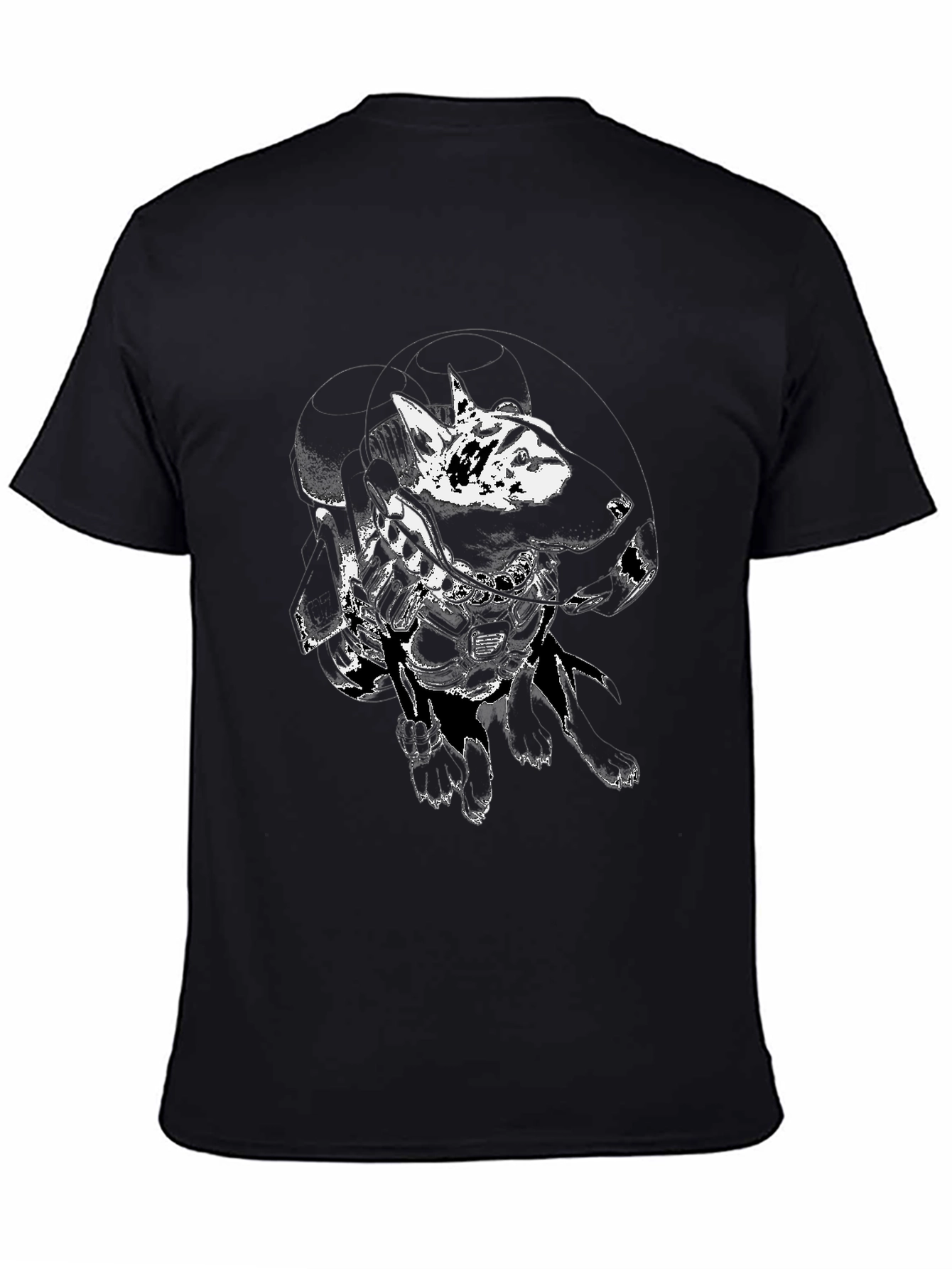 Abstract Graphic Black T-Shirt for Men