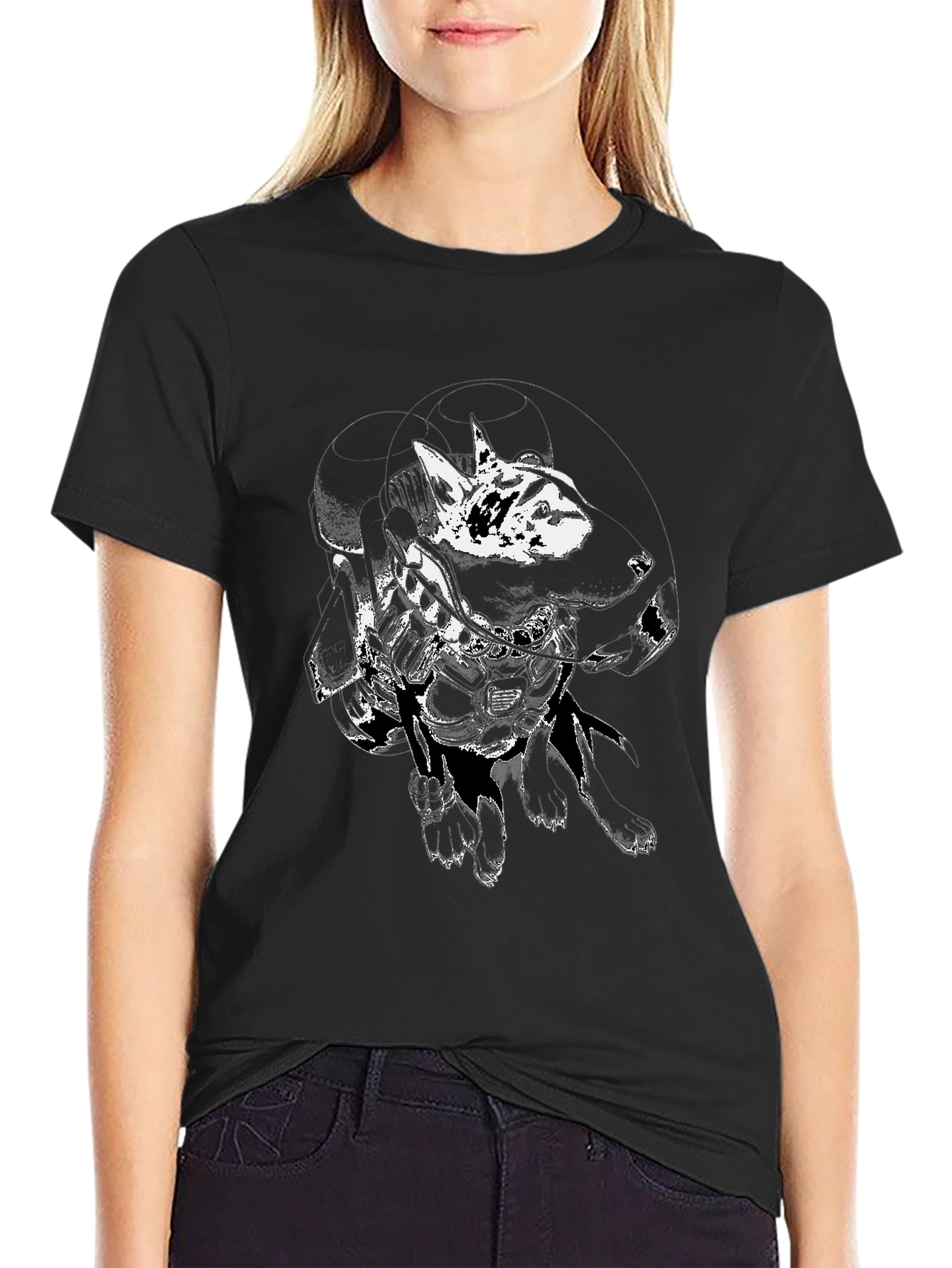 Abstract Graphic Black T-Shirt for Men