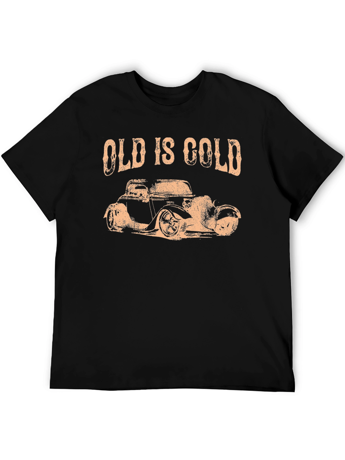 Old is Gold Black Hot Rod Graphic Tee