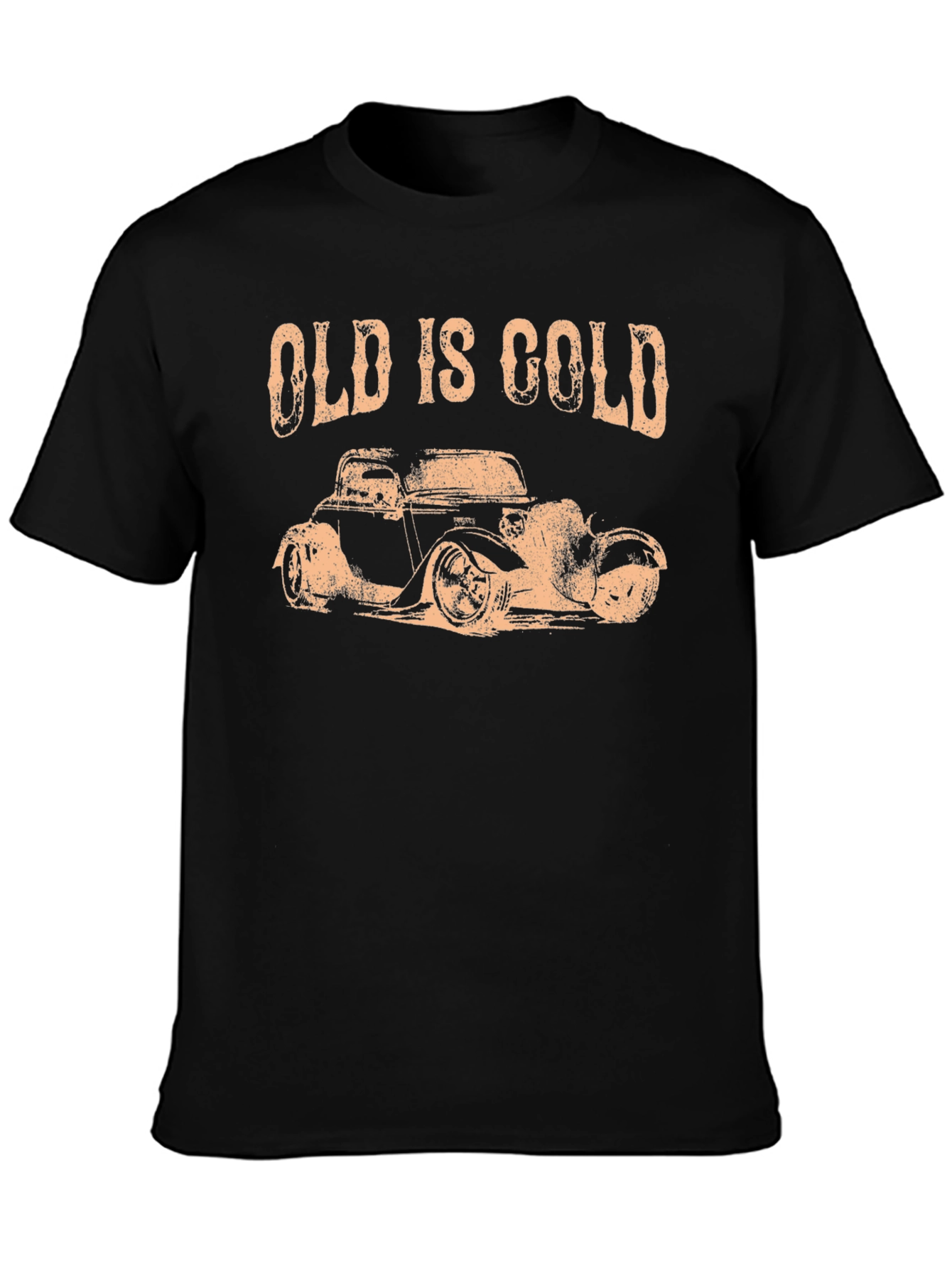 Old is Gold Black Hot Rod Graphic Tee