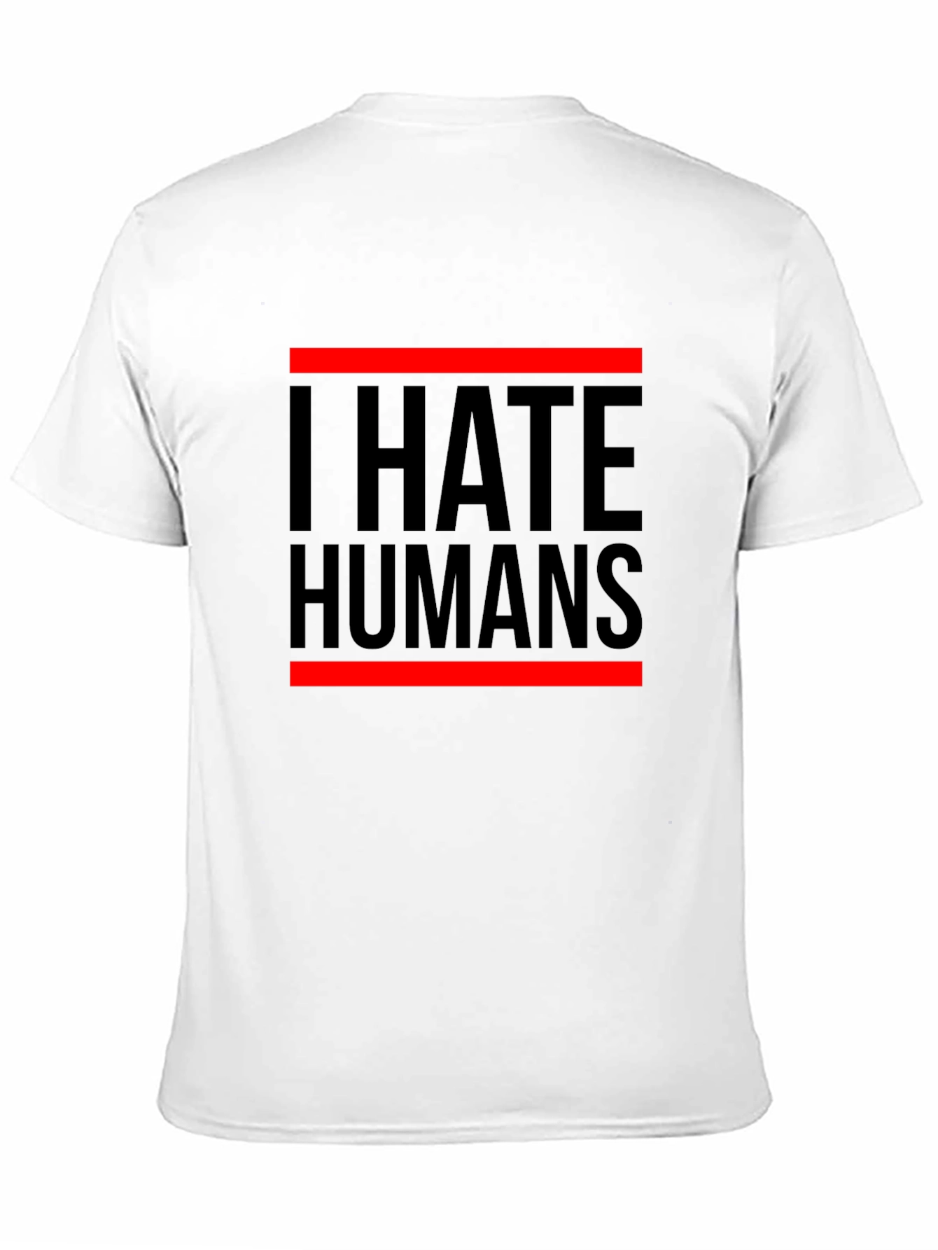 I Hate Humans Graphic Tee - Black Cotton