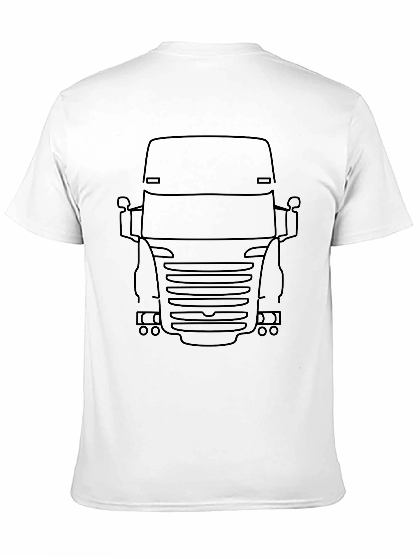 Truck Outline Graphic Black T-Shirt