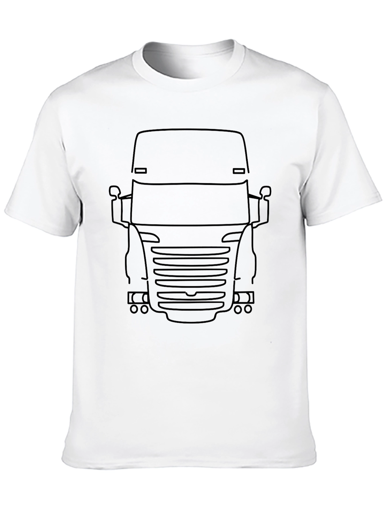 Truck Outline Graphic Black T-Shirt
