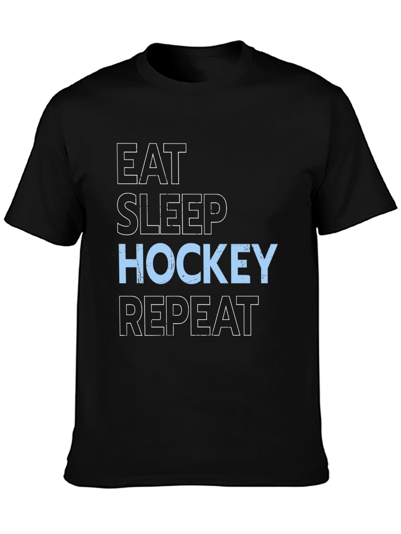 Eat Sleep Hockey Repeat Graphic T-Shirt
