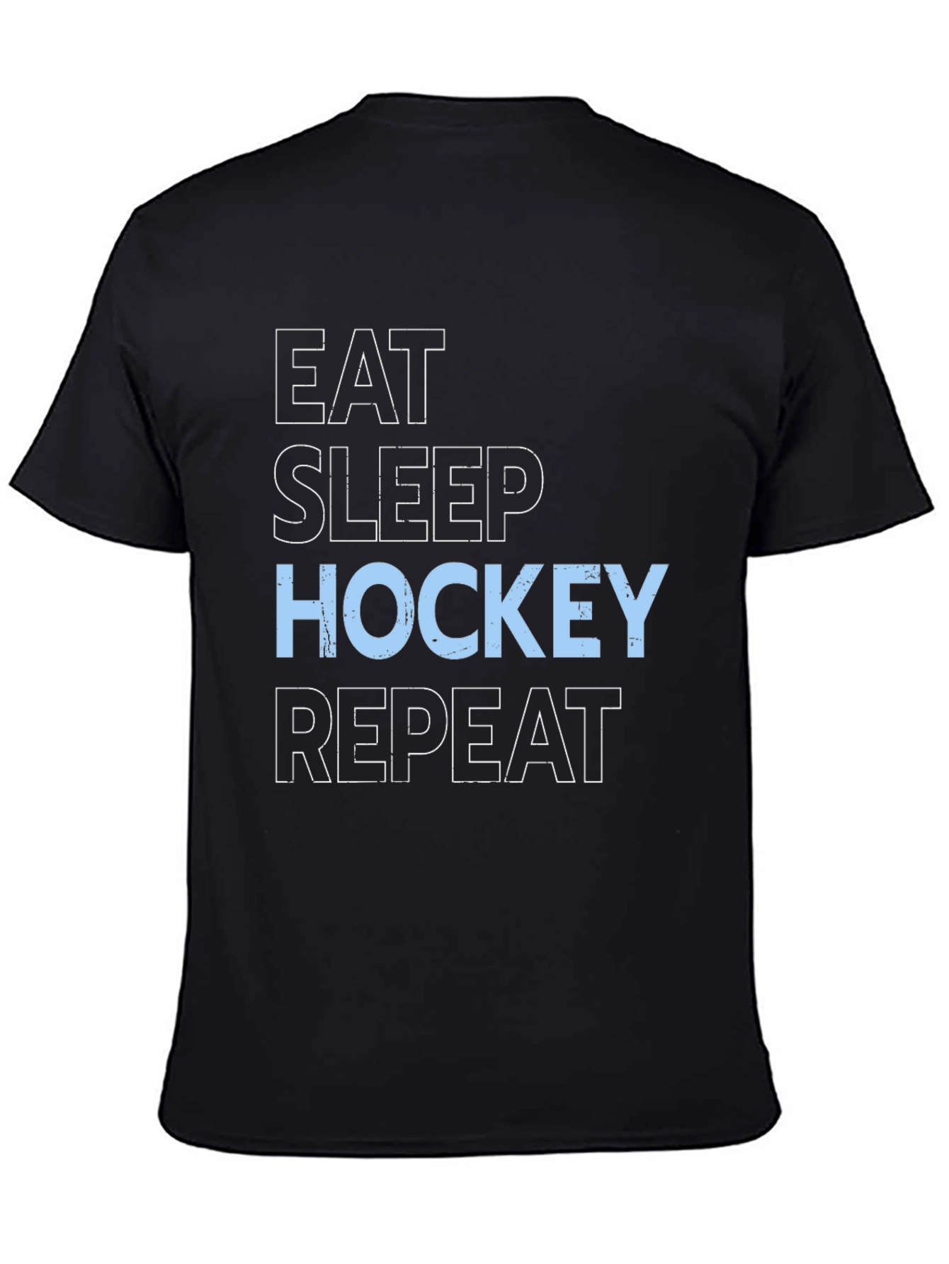 Eat Sleep Hockey Repeat Graphic T-Shirt