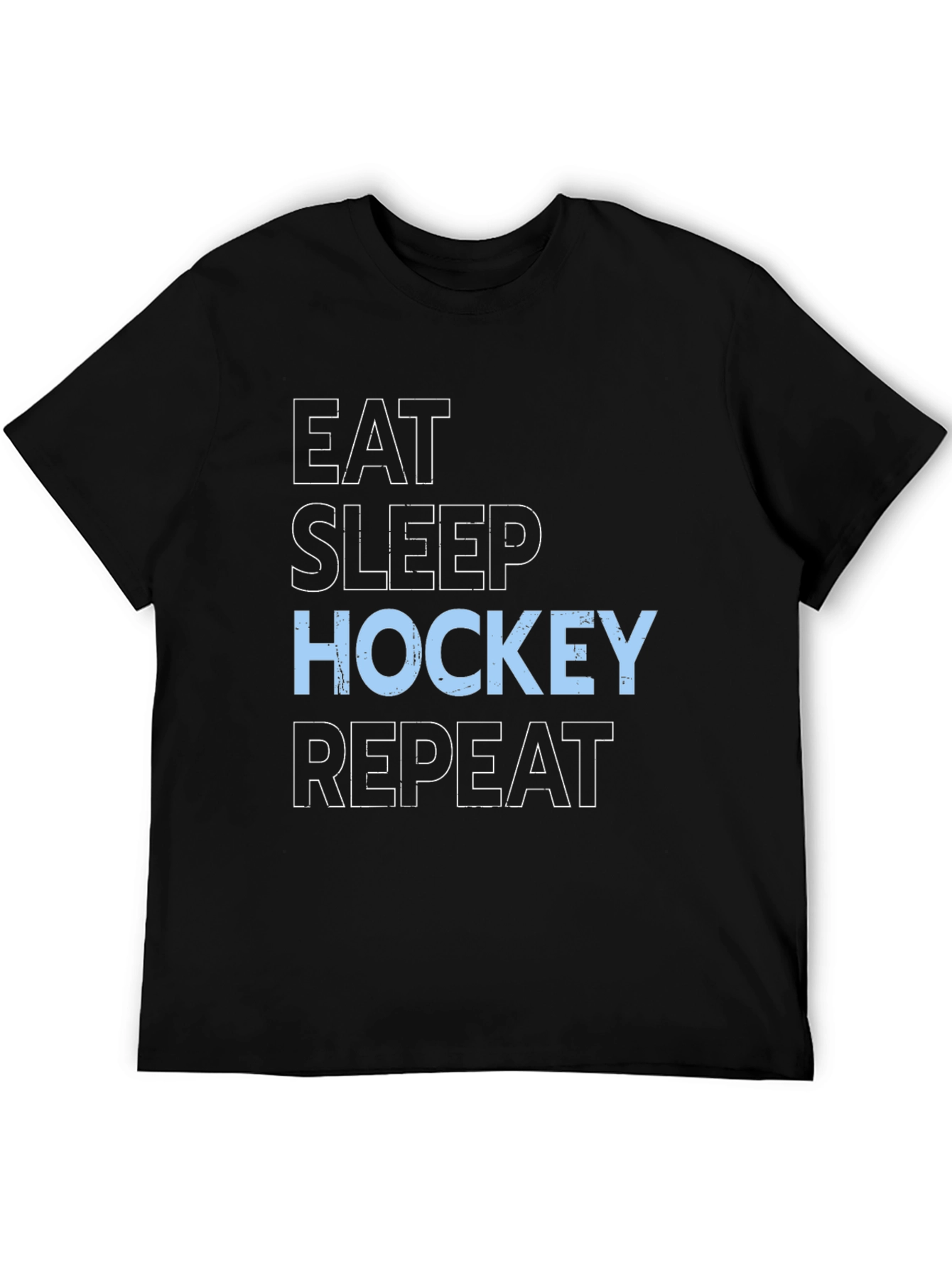 Eat Sleep Hockey Repeat Graphic T-Shirt