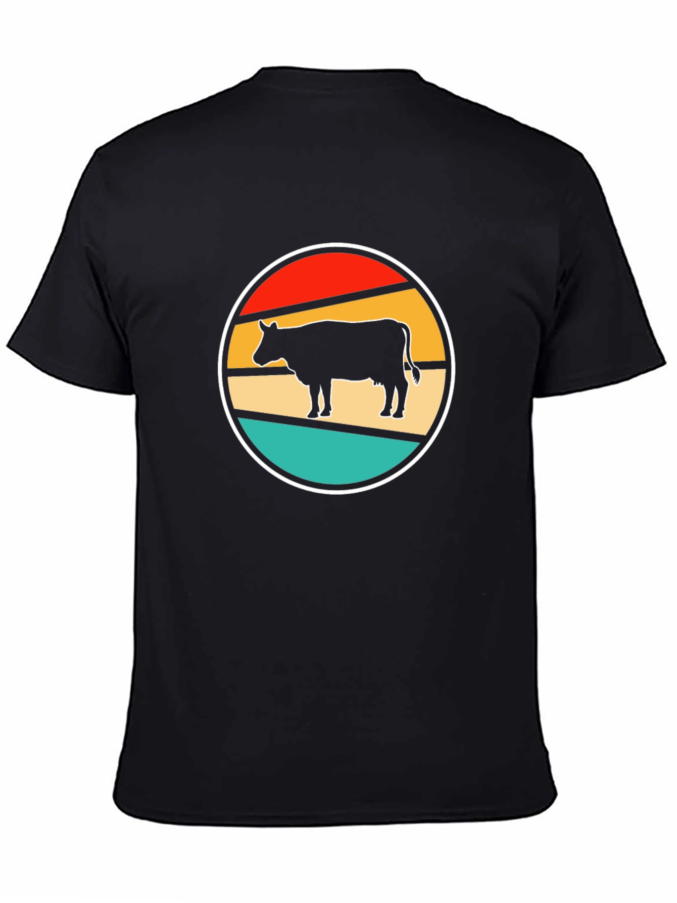 Retro Cow T-Shirt - Farm Animal Graphic Tee