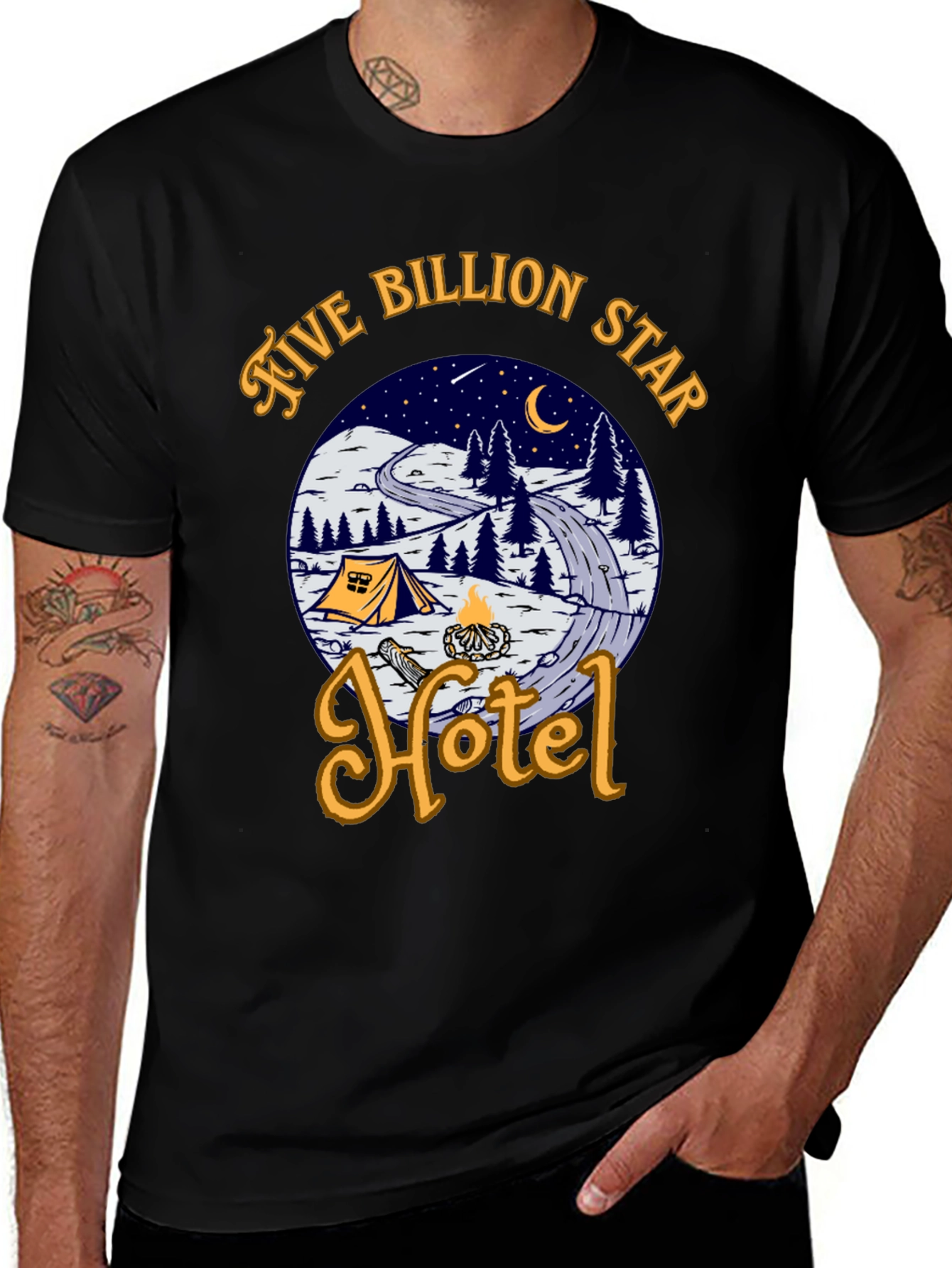 Five Billion Star Hotel Graphic T-Shirt