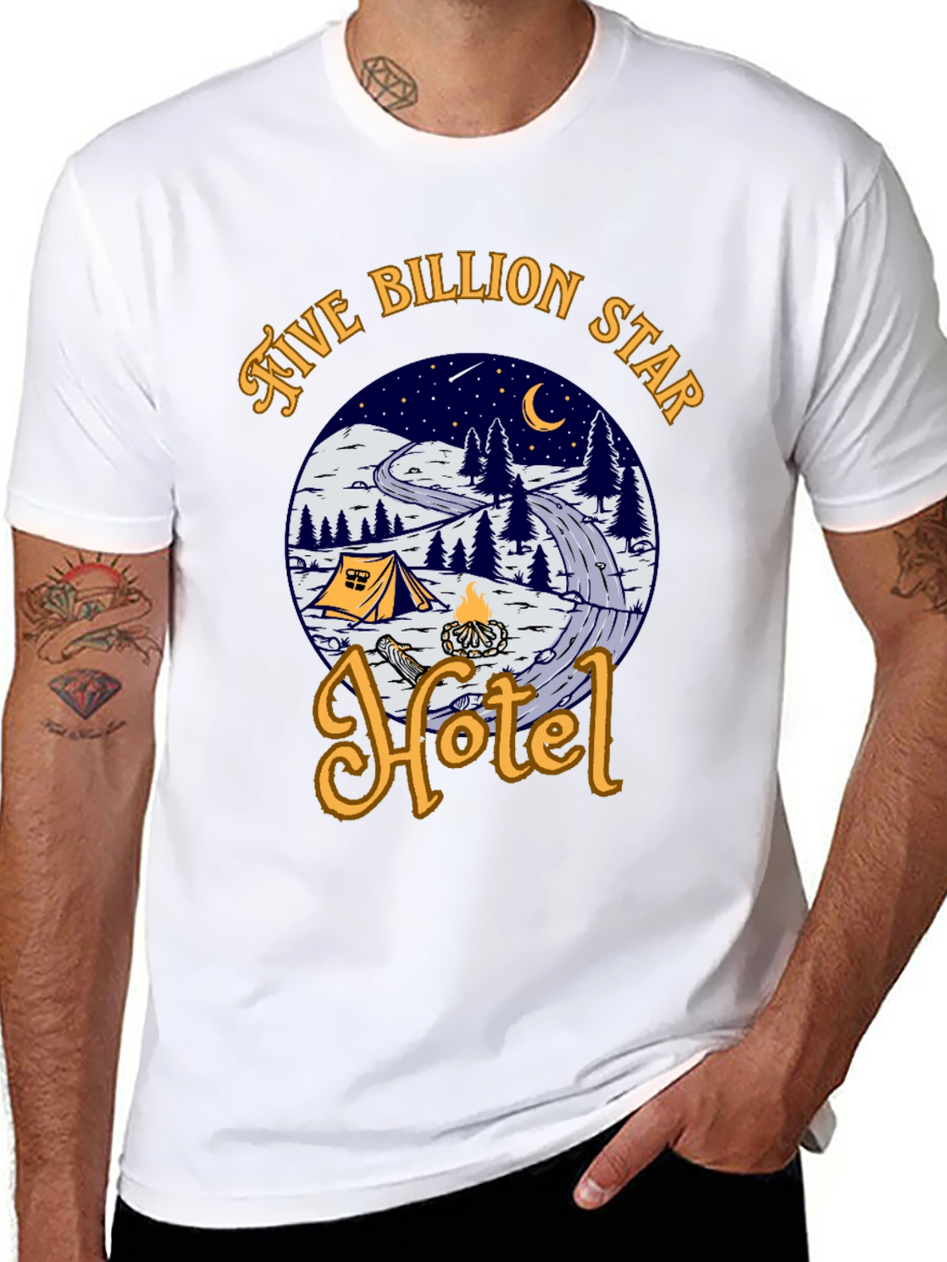 Five Billion Star Hotel Graphic T-Shirt