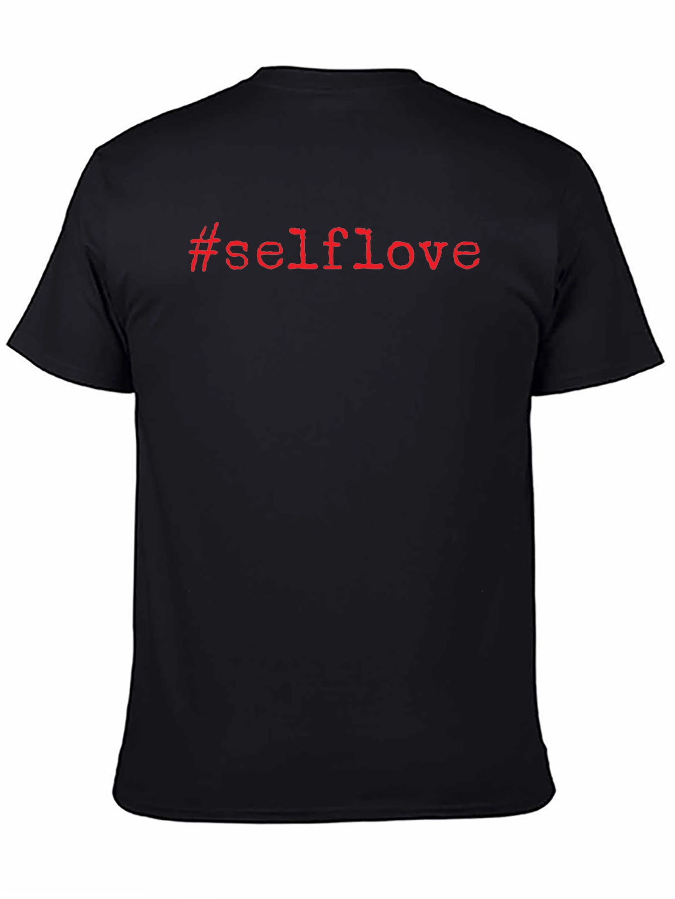 #Selflove T-Shirt - Black Short Sleeve Tee