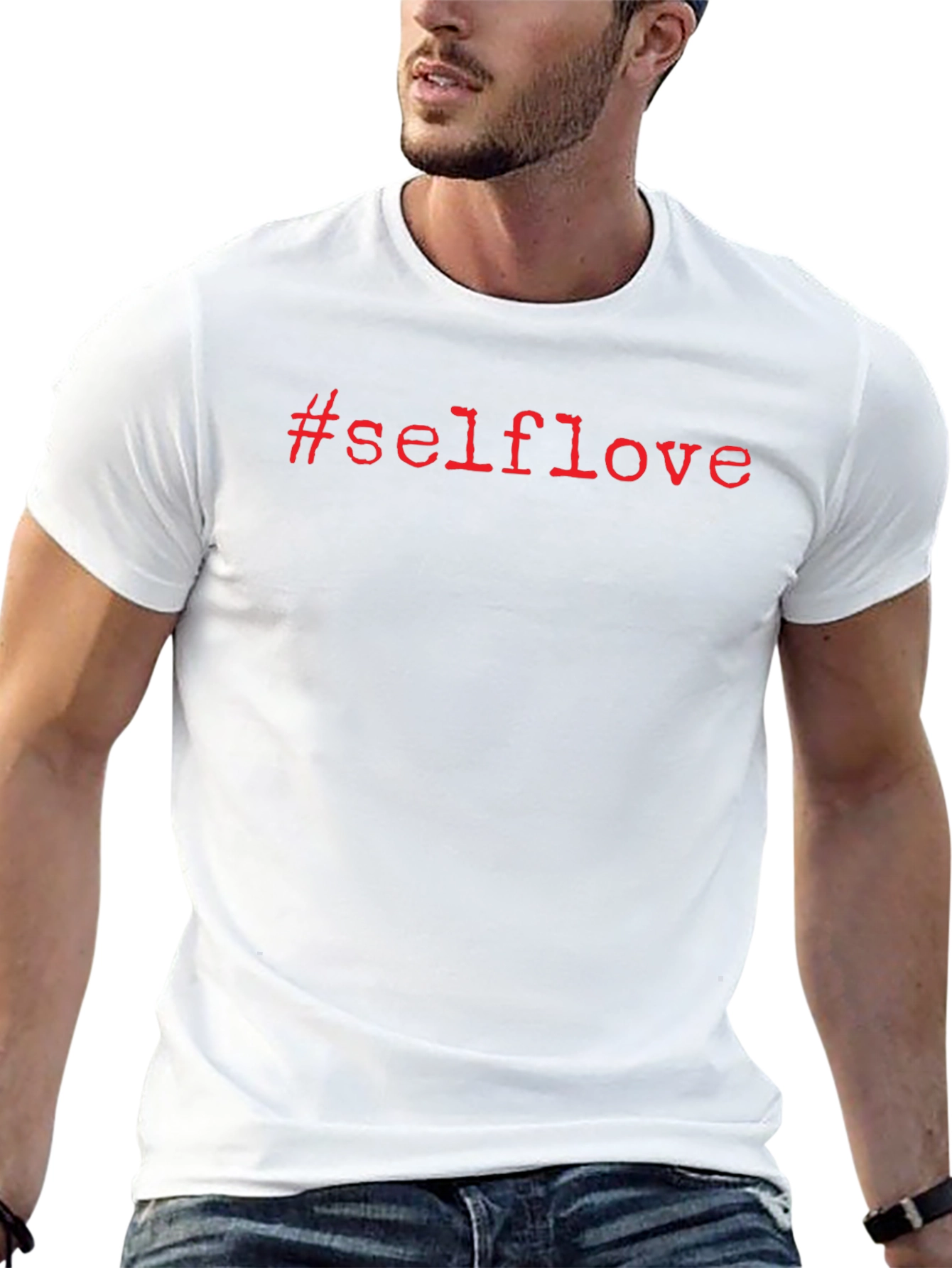 #Selflove T-Shirt - Black Short Sleeve Tee