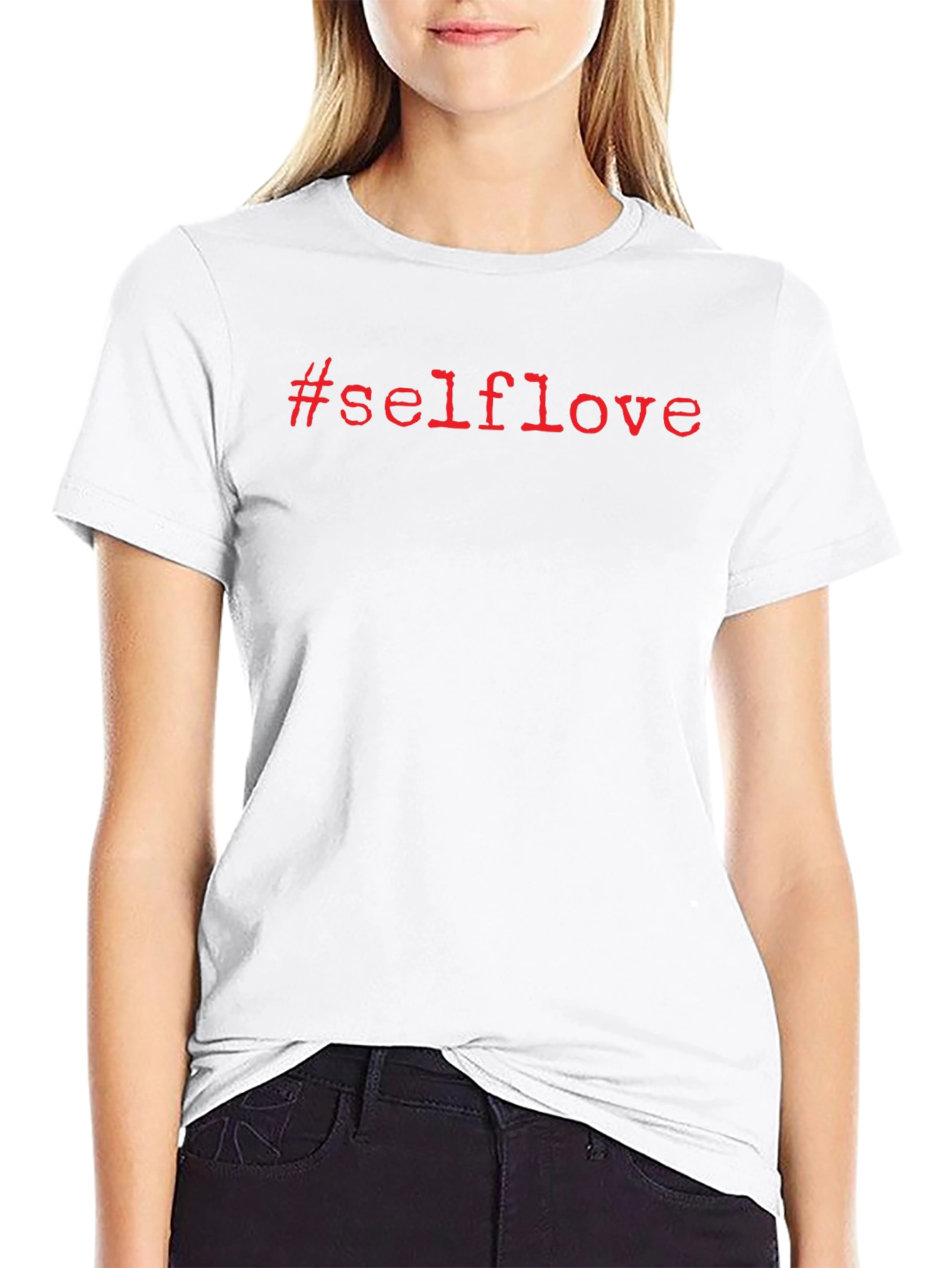 #Selflove T-Shirt - Black Short Sleeve Tee