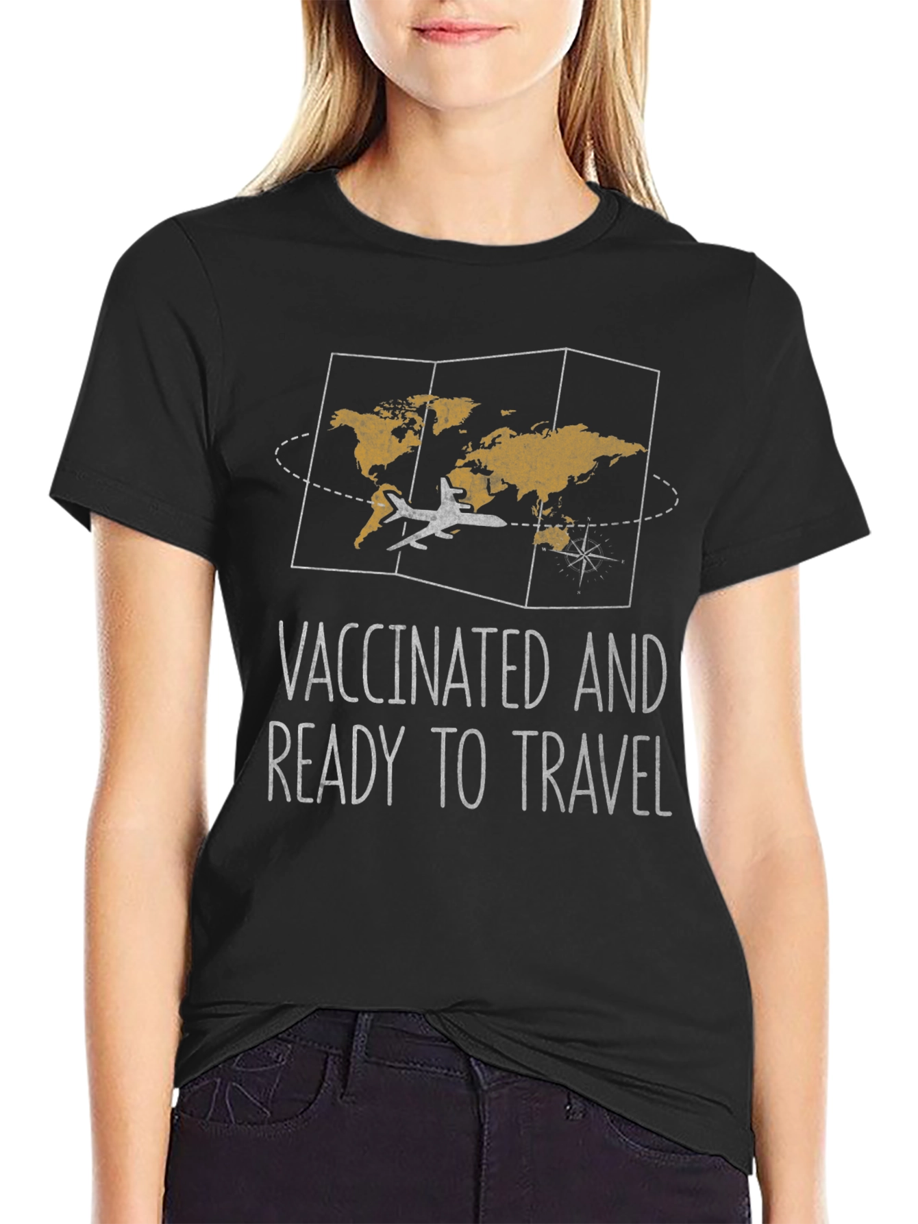 Vaccinated and Ready to Travel Graphic Tee
