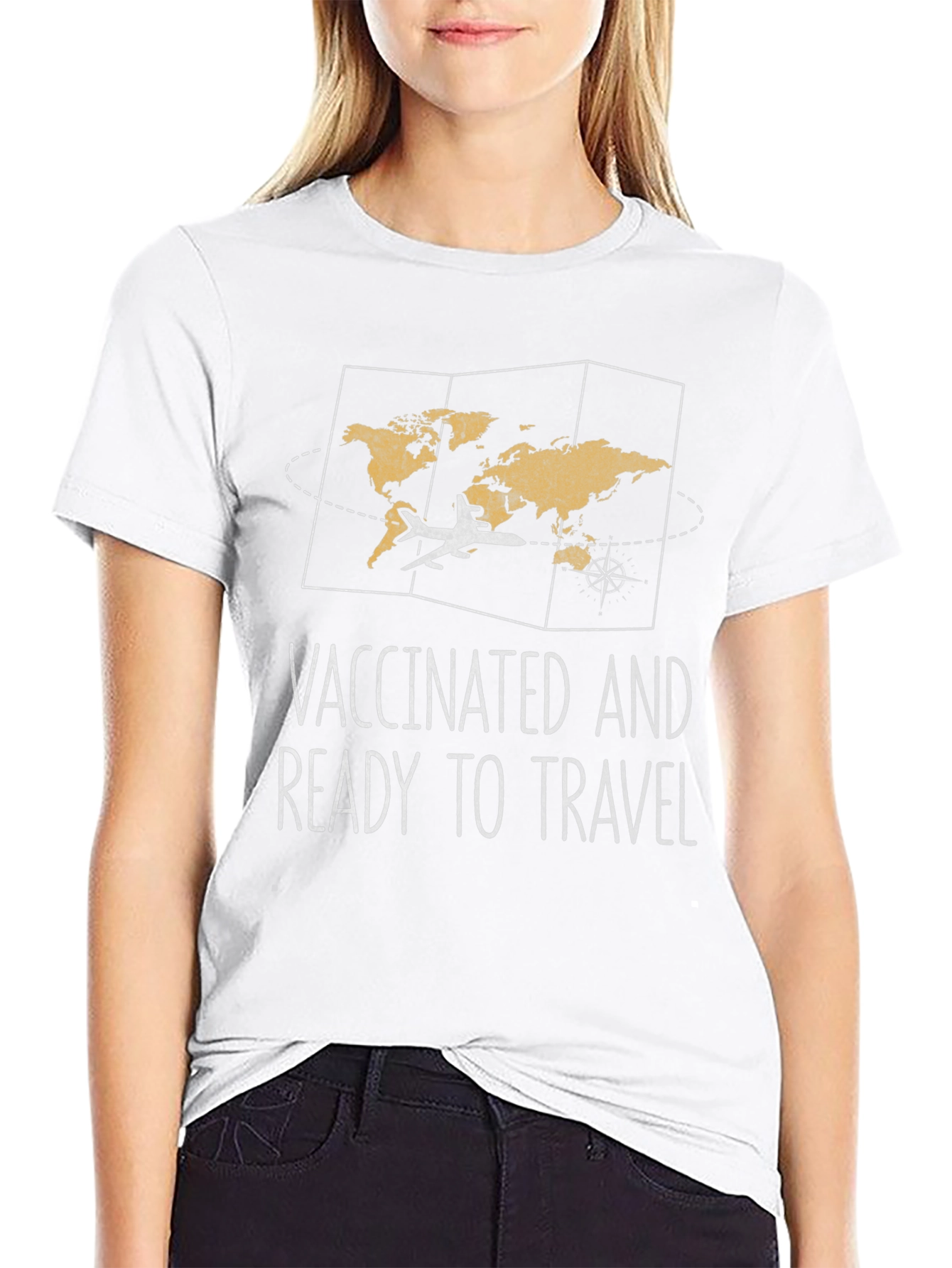 Vaccinated and Ready to Travel Graphic Tee