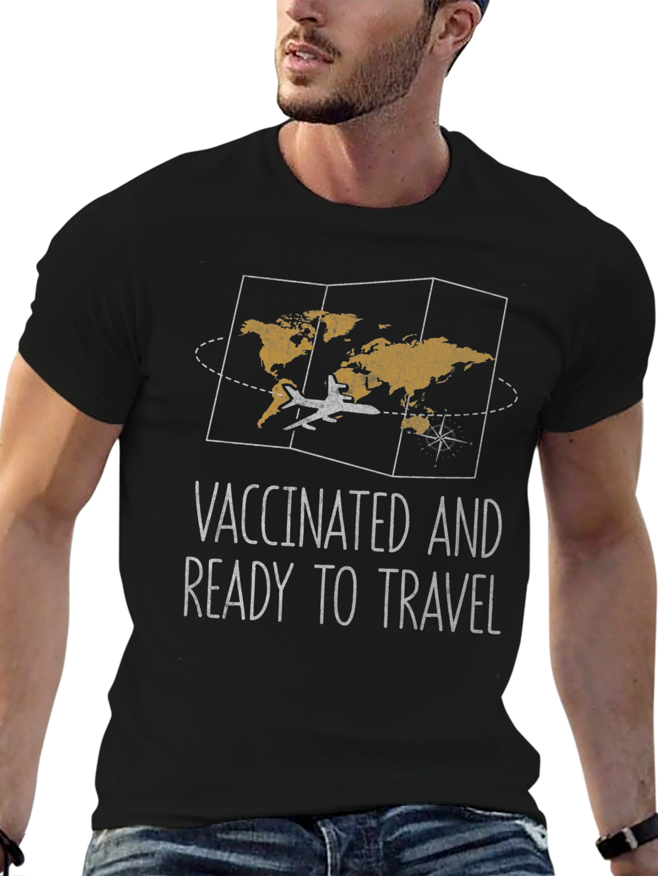 Vaccinated and Ready to Travel Graphic Tee
