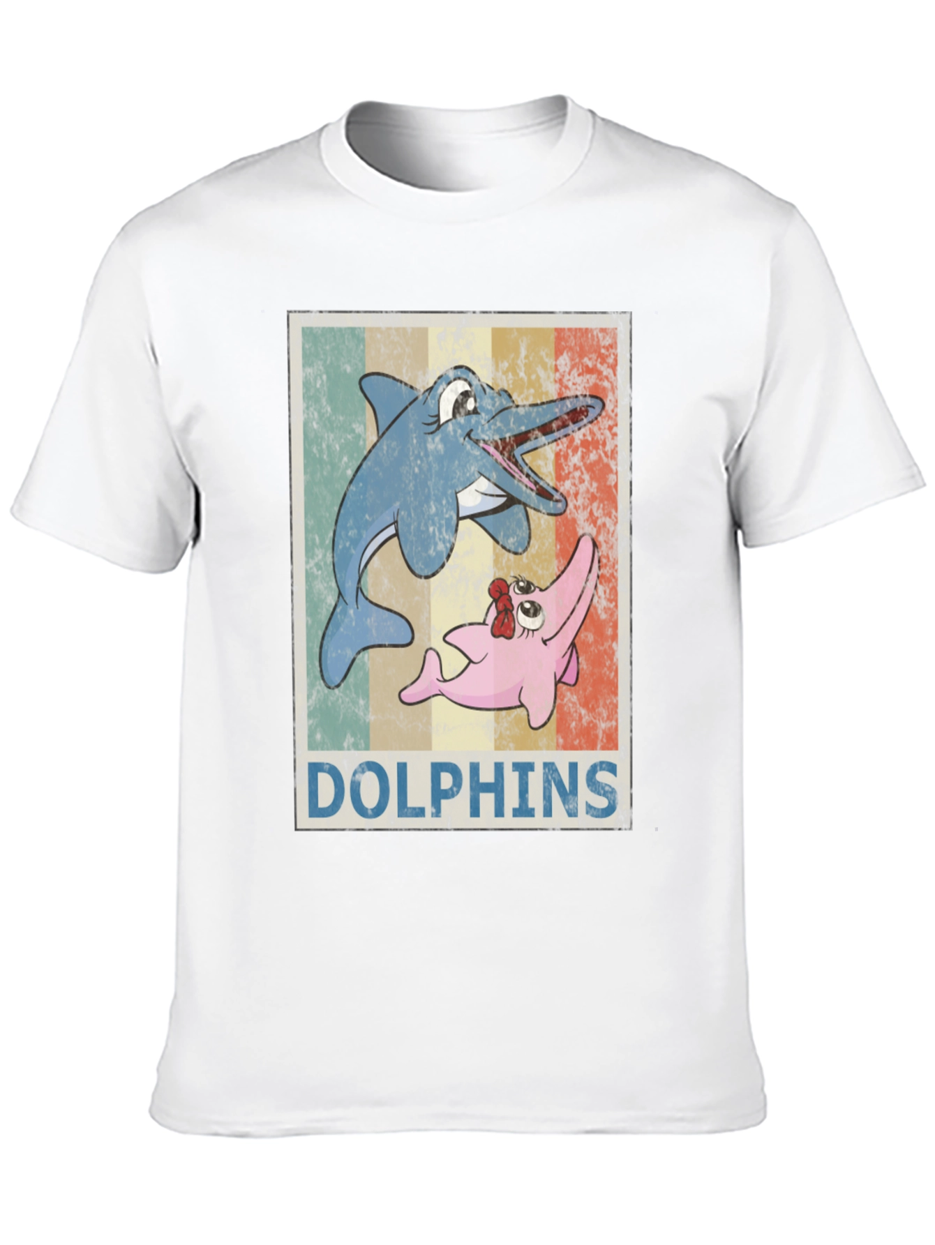 Retro Dolphin Cartoon T-Shirt