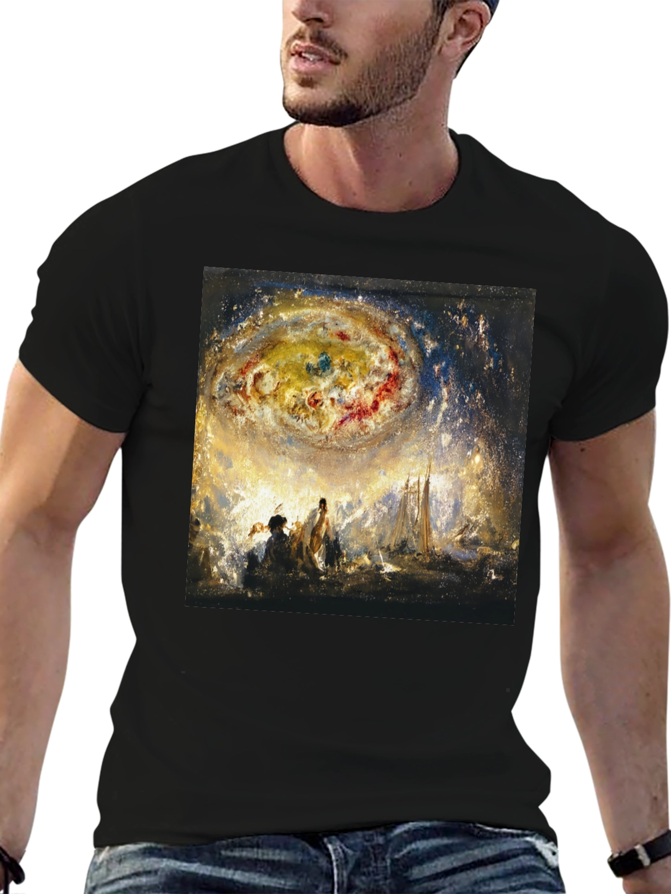 Celestial Art Black T-Shirt