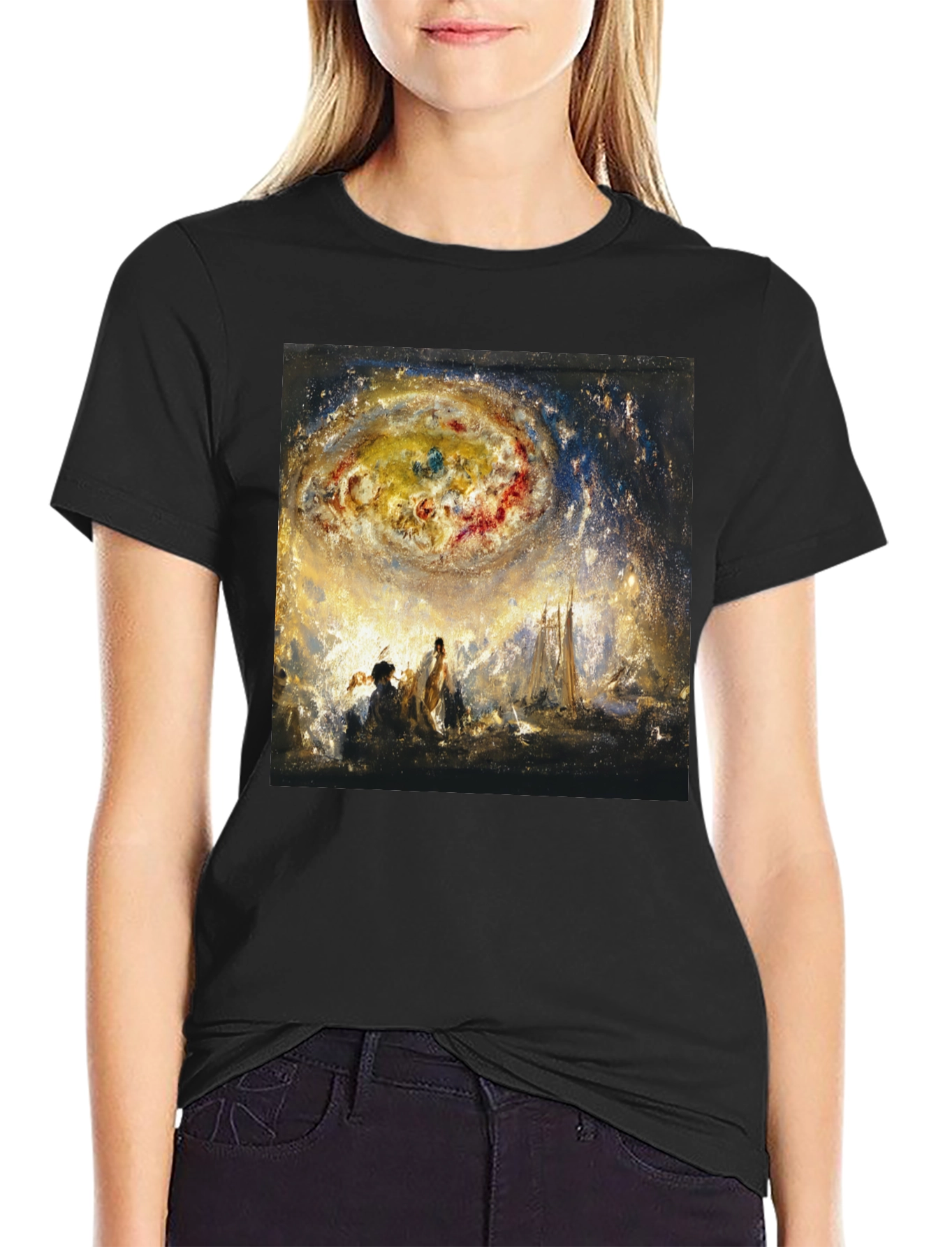 Celestial Art Black T-Shirt