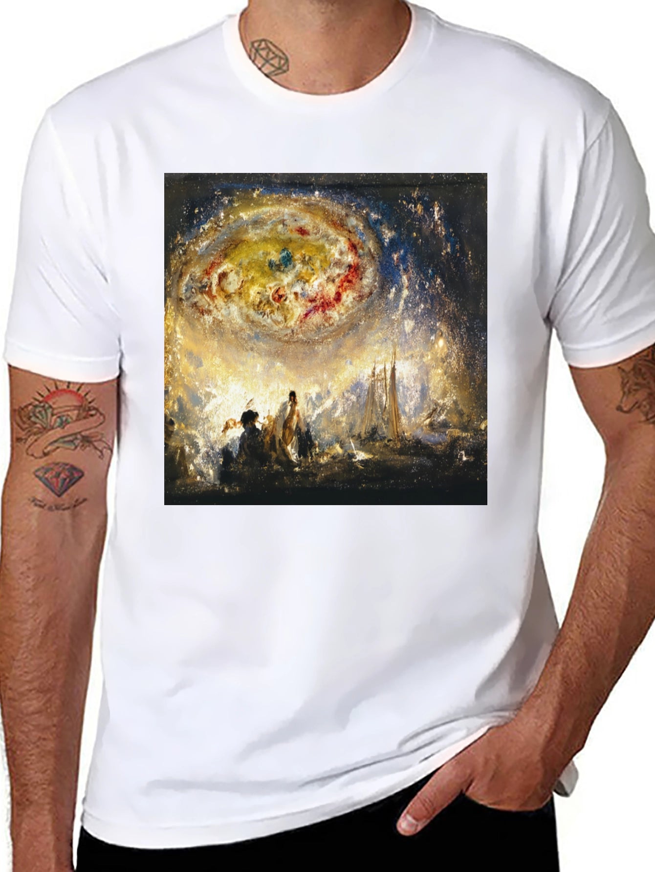 Celestial Art Black T-Shirt
