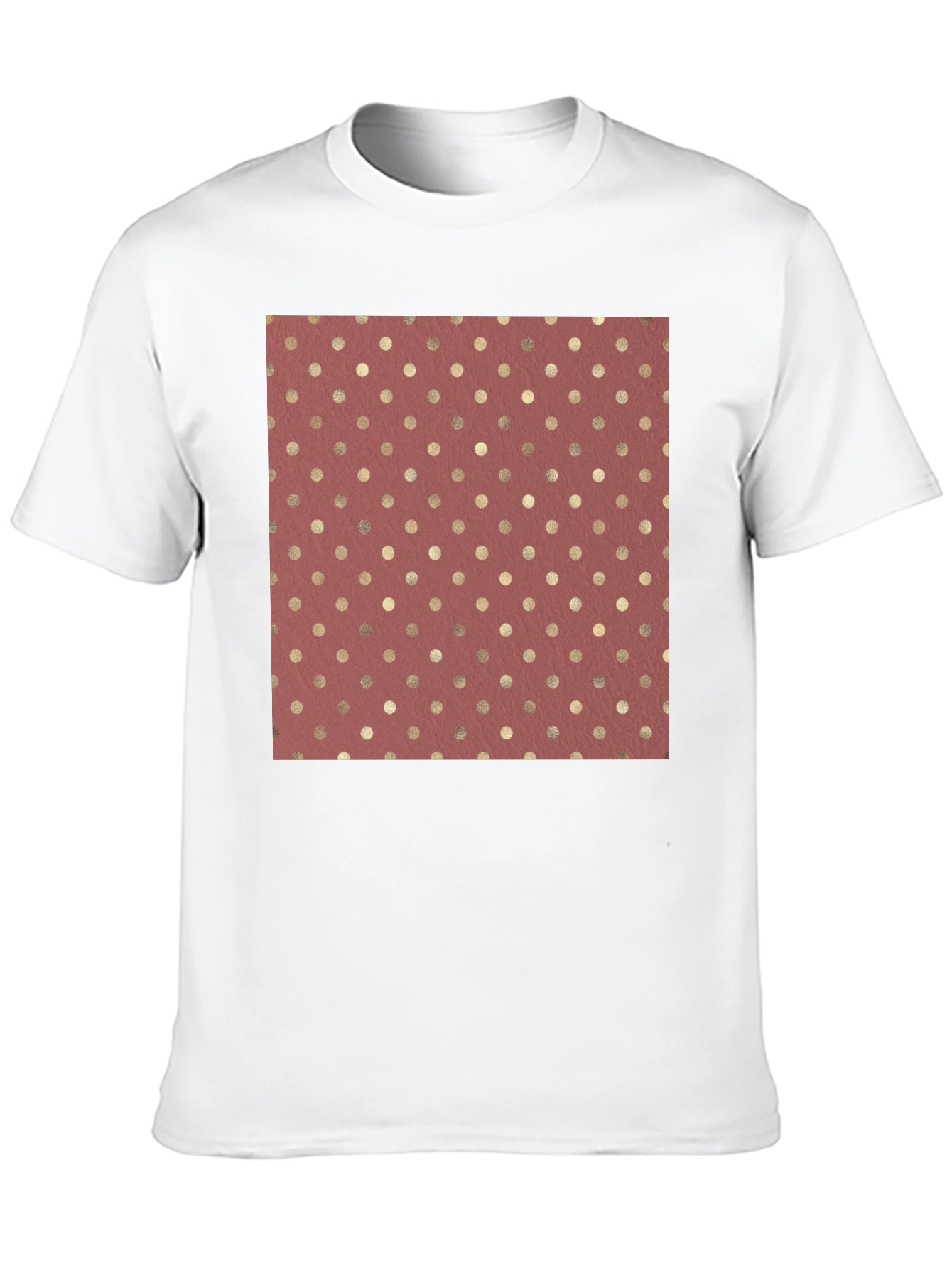 Polka Dot Print Tee - Stylish Casual Wear