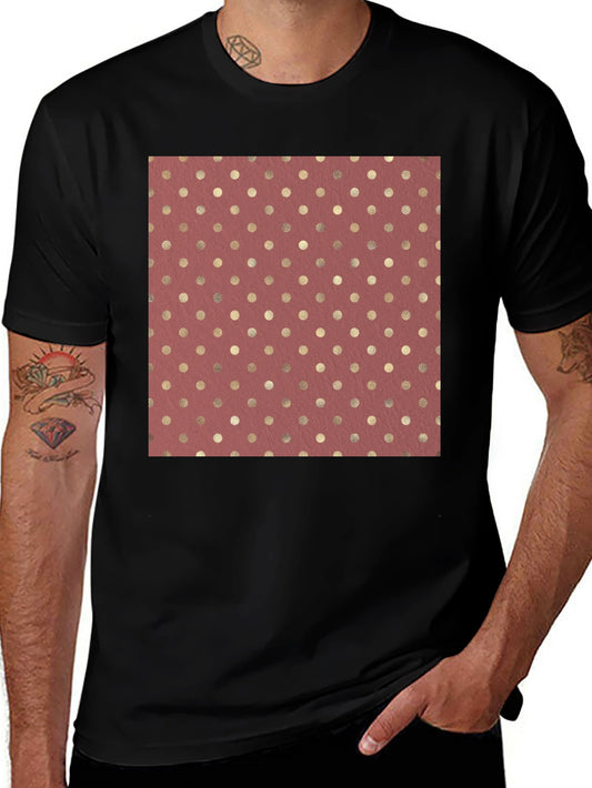 Polka Dot Print Tee - Stylish Casual Wear