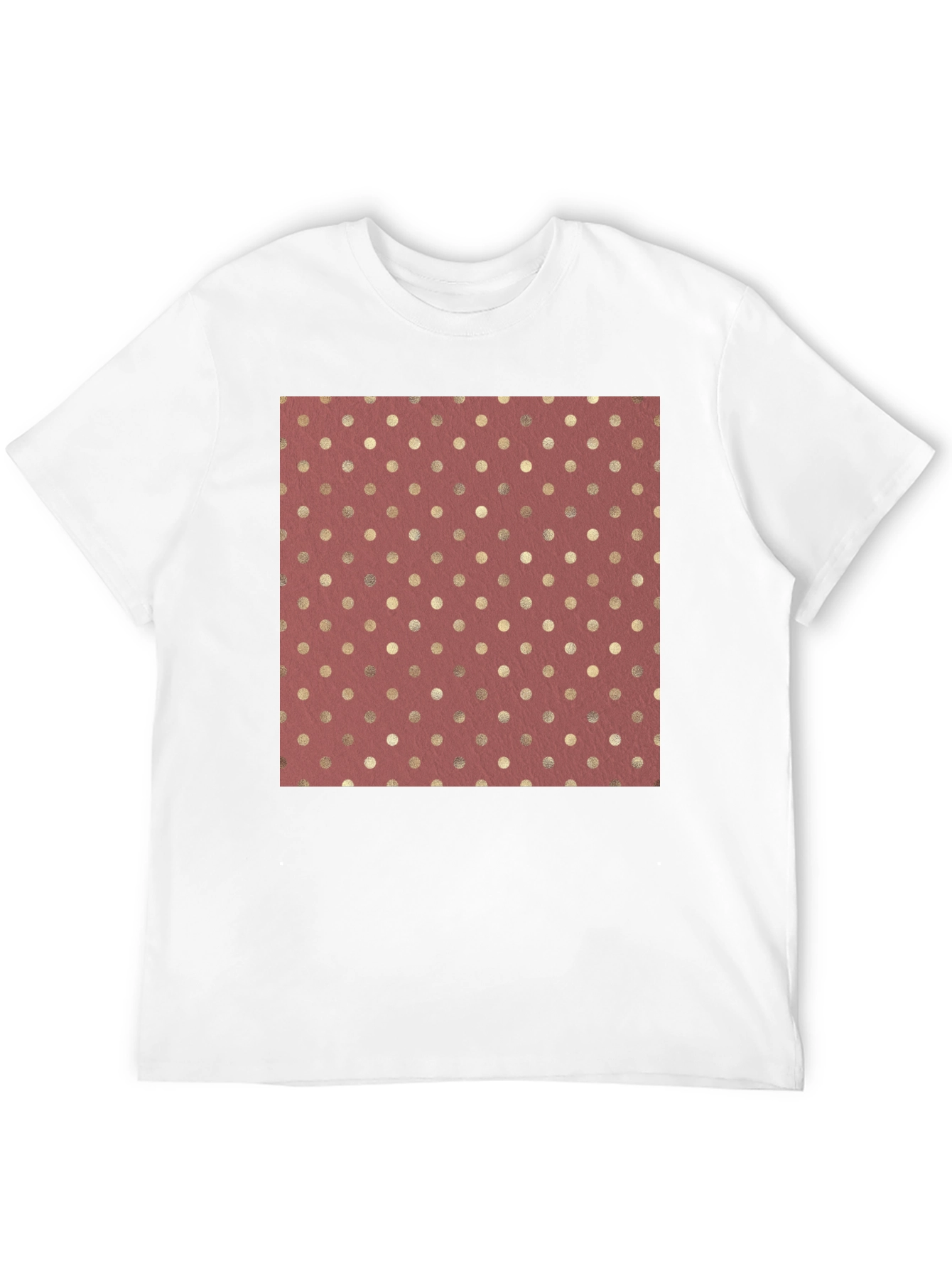 Polka Dot Print Tee - Stylish Casual Wear