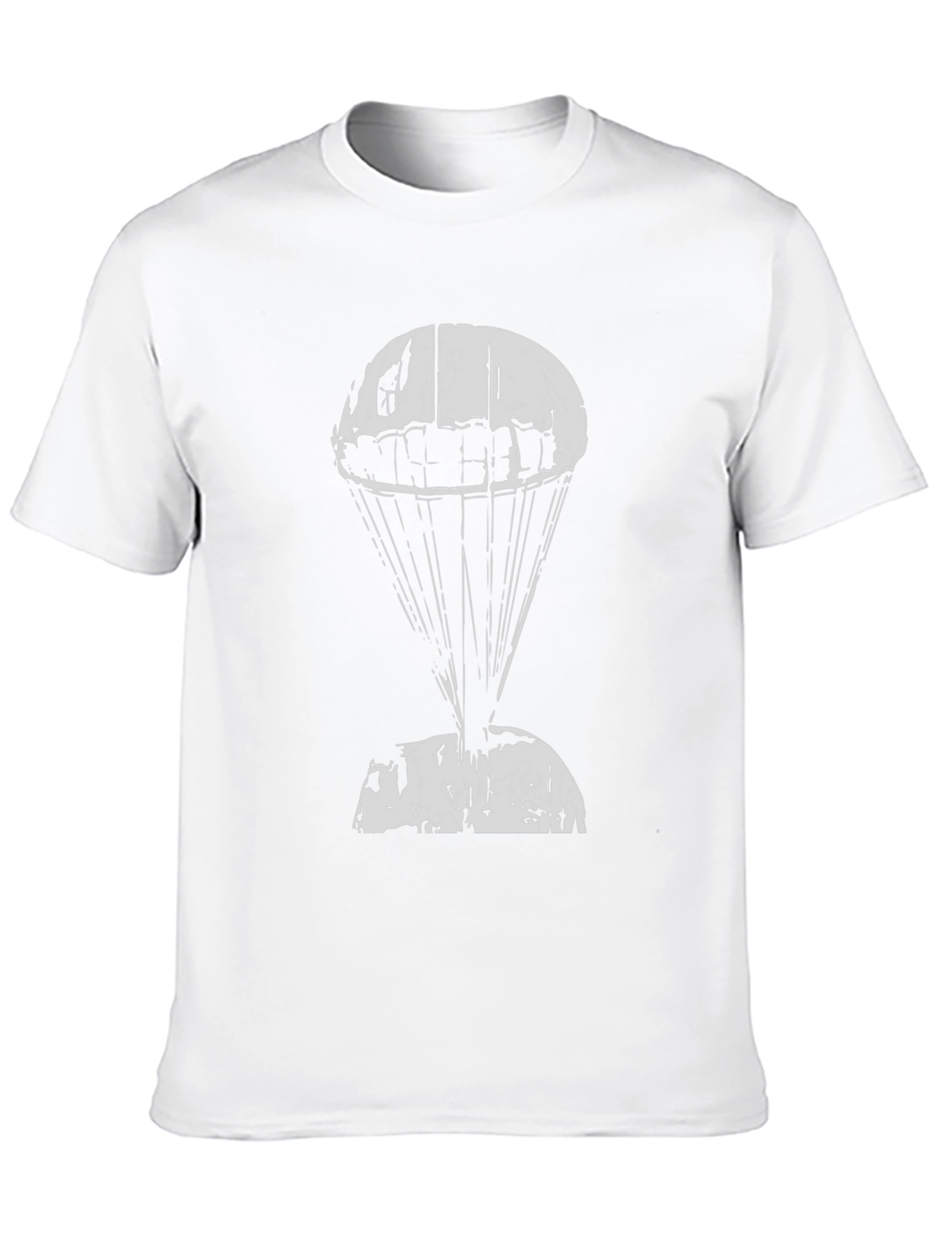 Parachute Graphic T-Shirt - Black Cotton Tee