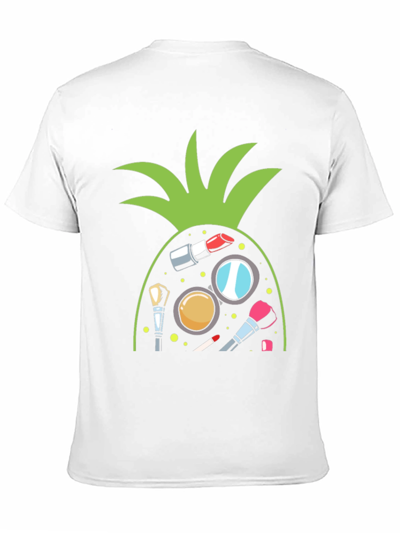 Makeup Pineapple Black T-Shirt
