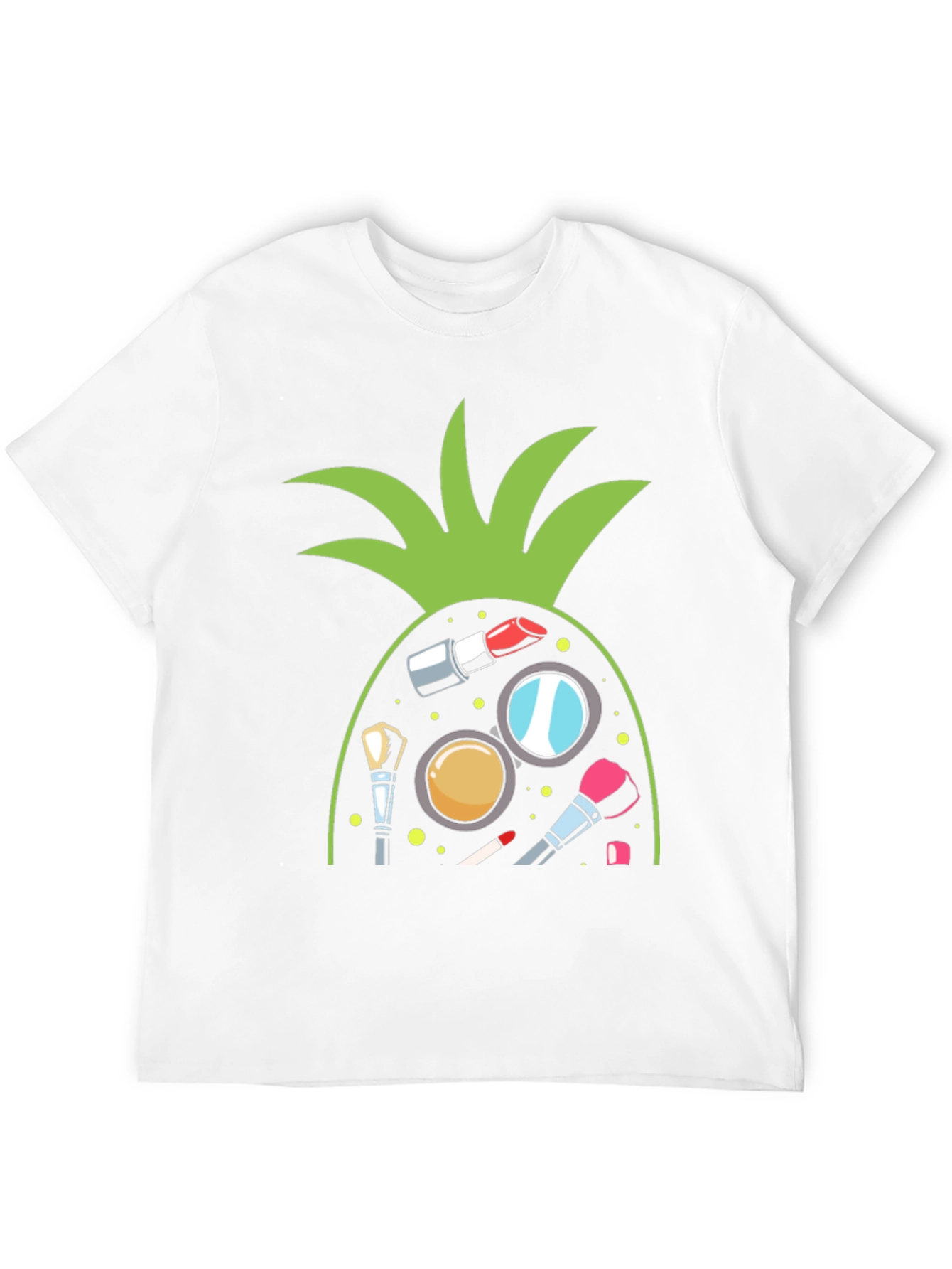 Makeup Pineapple Black T-Shirt