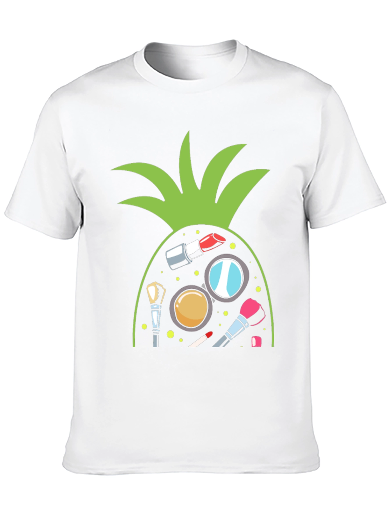 Makeup Pineapple Black T-Shirt