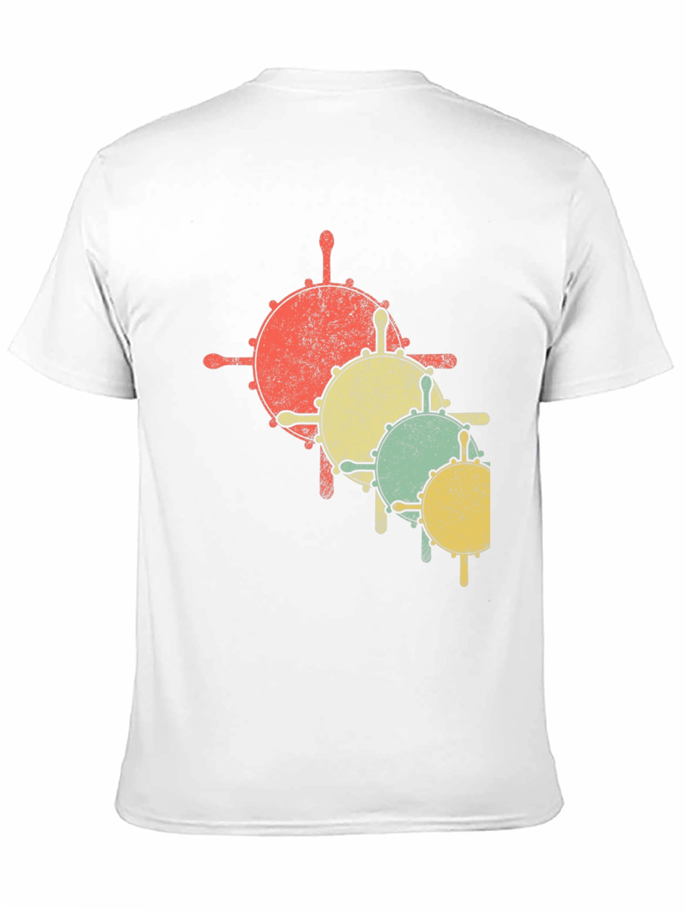 Nautical Helm Graphic Tee - Retro Style