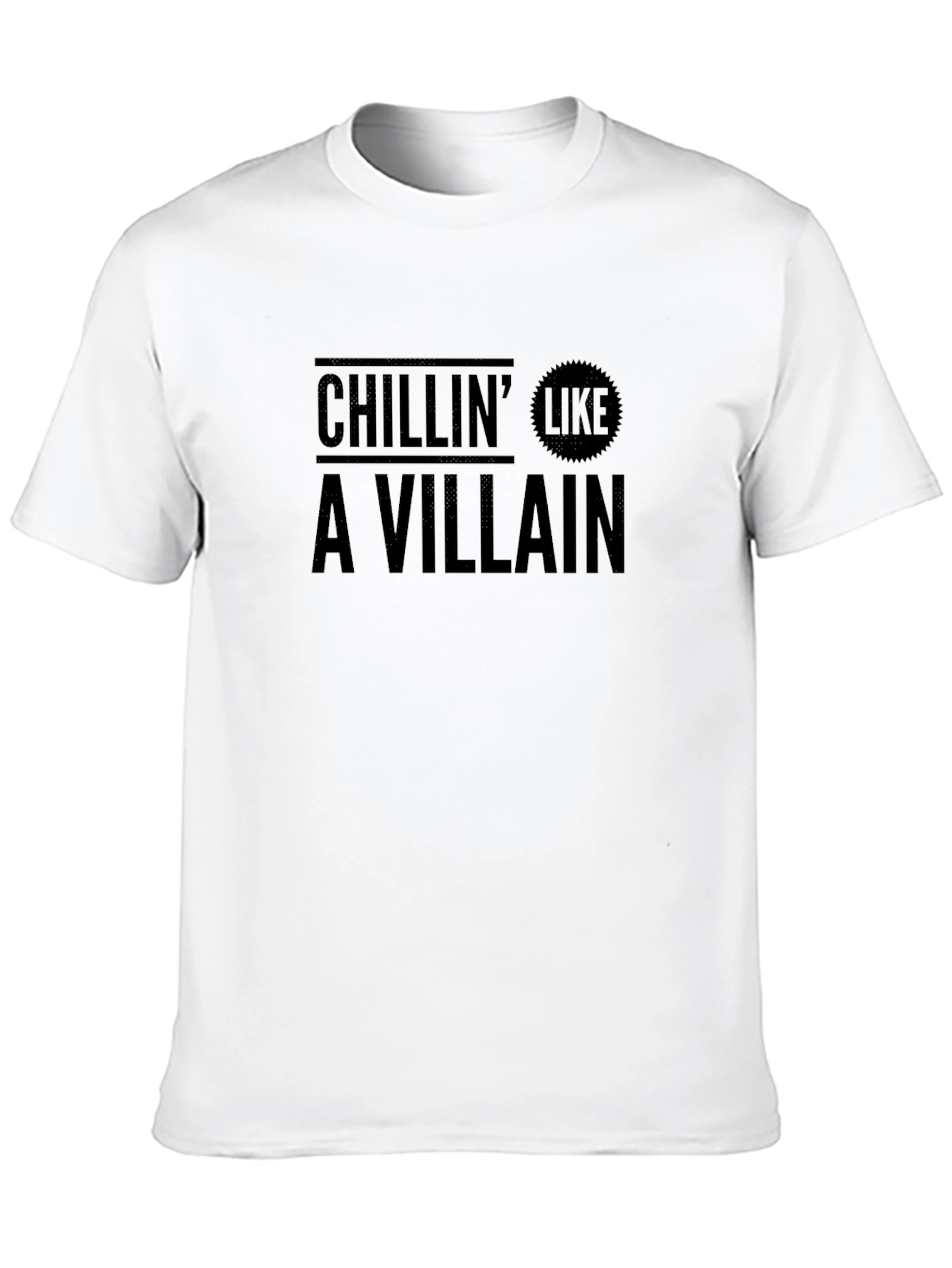 Chillin Like a Villain Black Graphic Tee