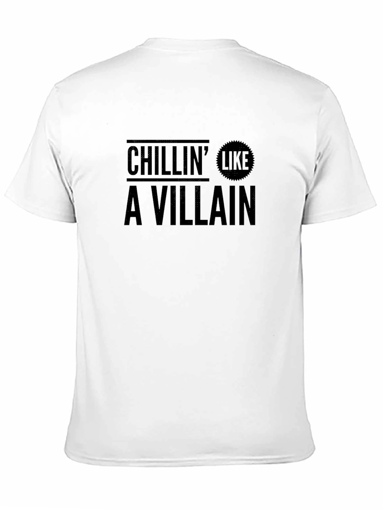 Chillin Like a Villain Black Graphic Tee
