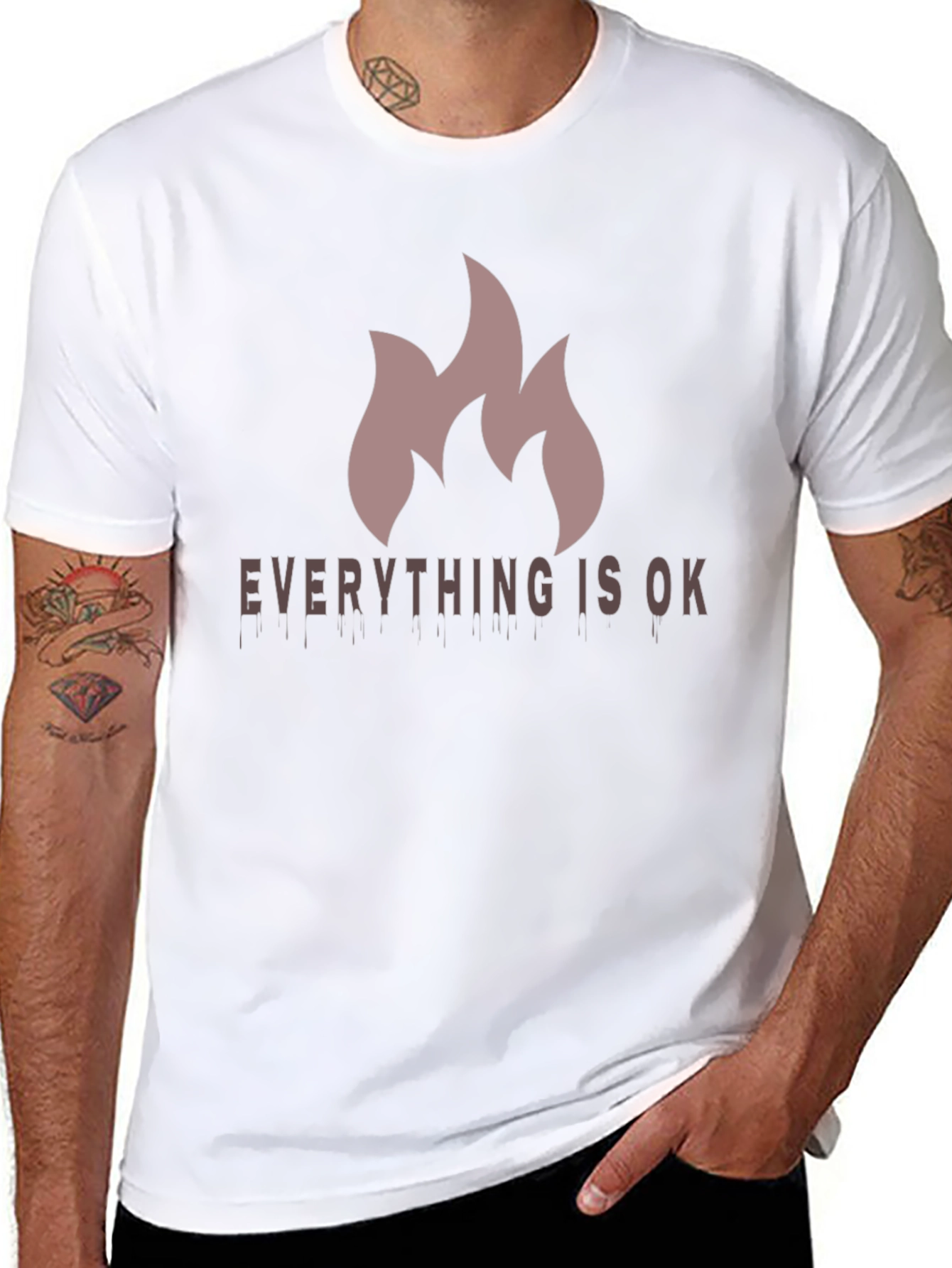 Everything Is Ok - Mens Graphic Tee