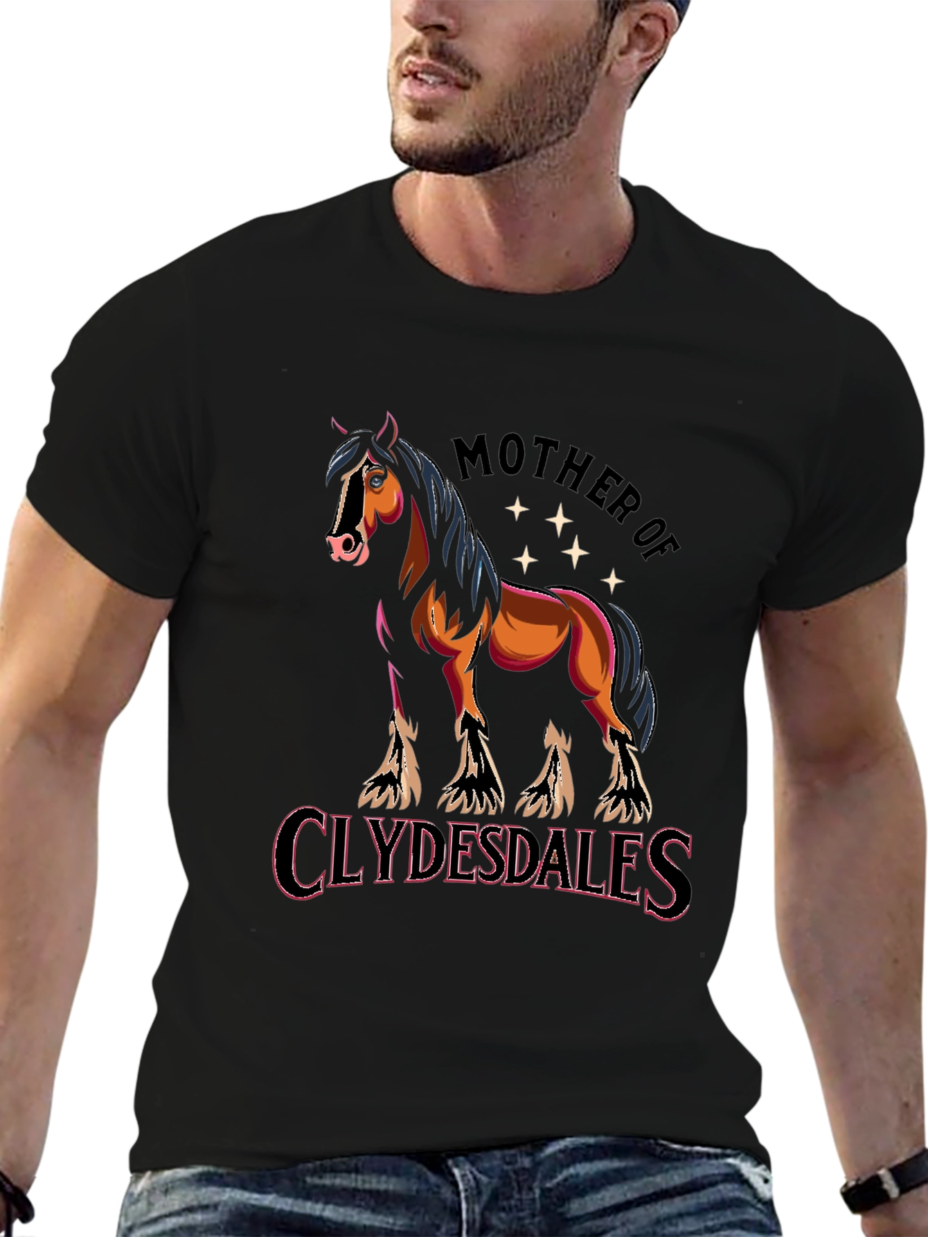Mother of Clydesdales Graphic T-Shirt