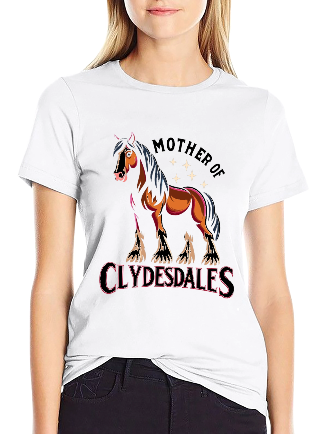 Mother of Clydesdales Graphic T-Shirt